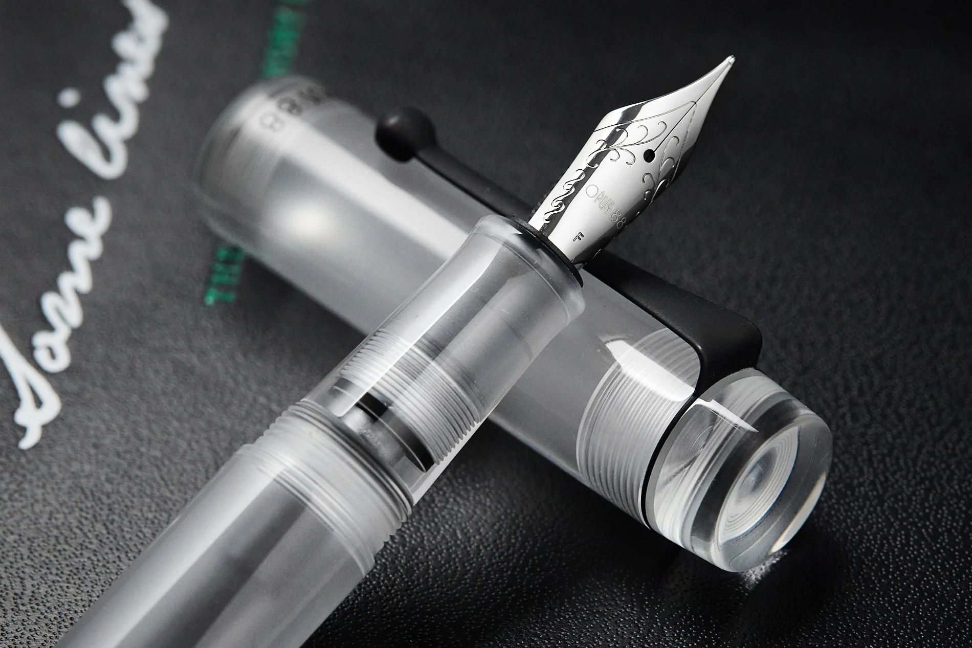 Opus 88 Demonstrator Fountain Pen - Clear - Image 9