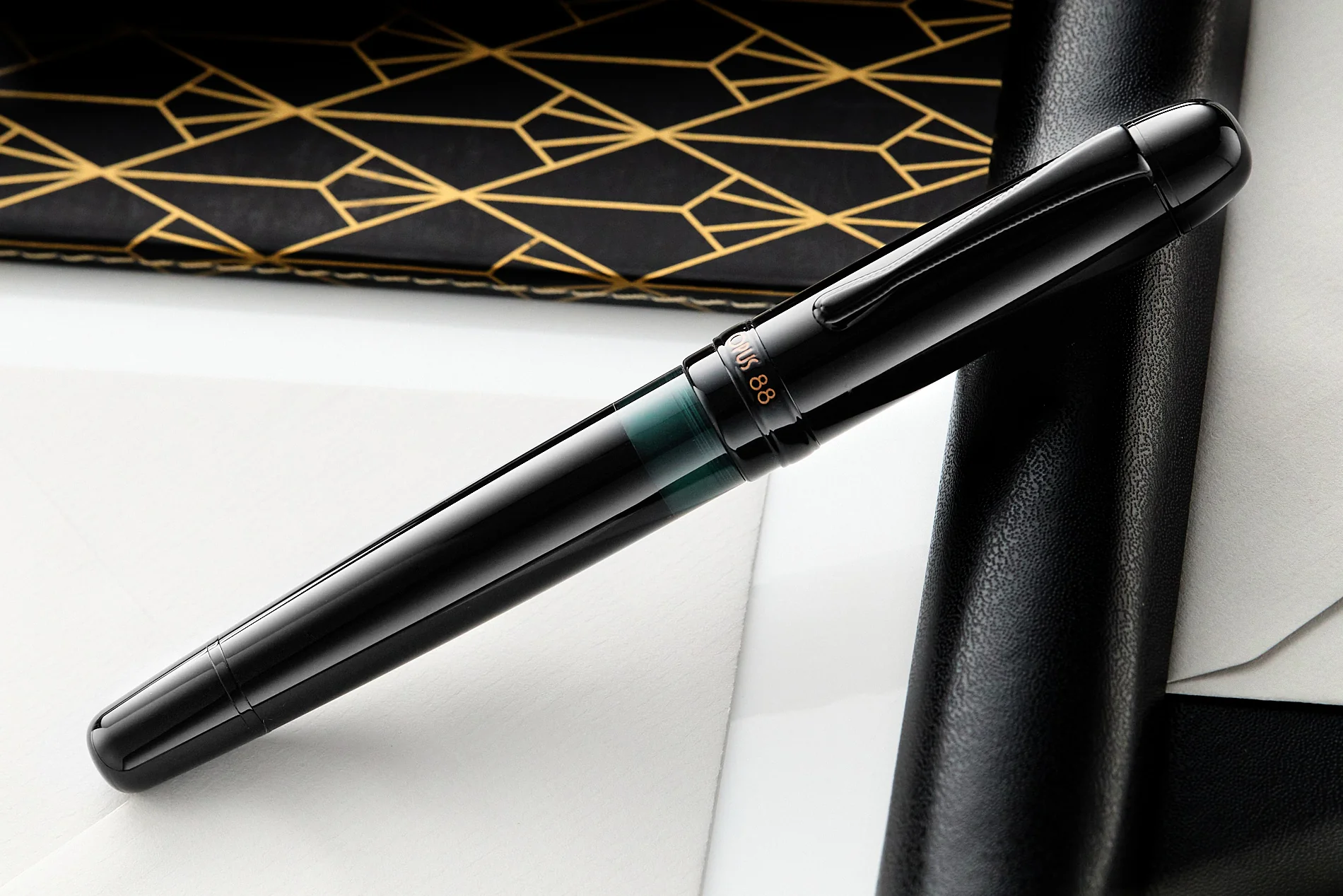 Opus 88 Jazz Fountain Pen - Solid Black - Image 5
