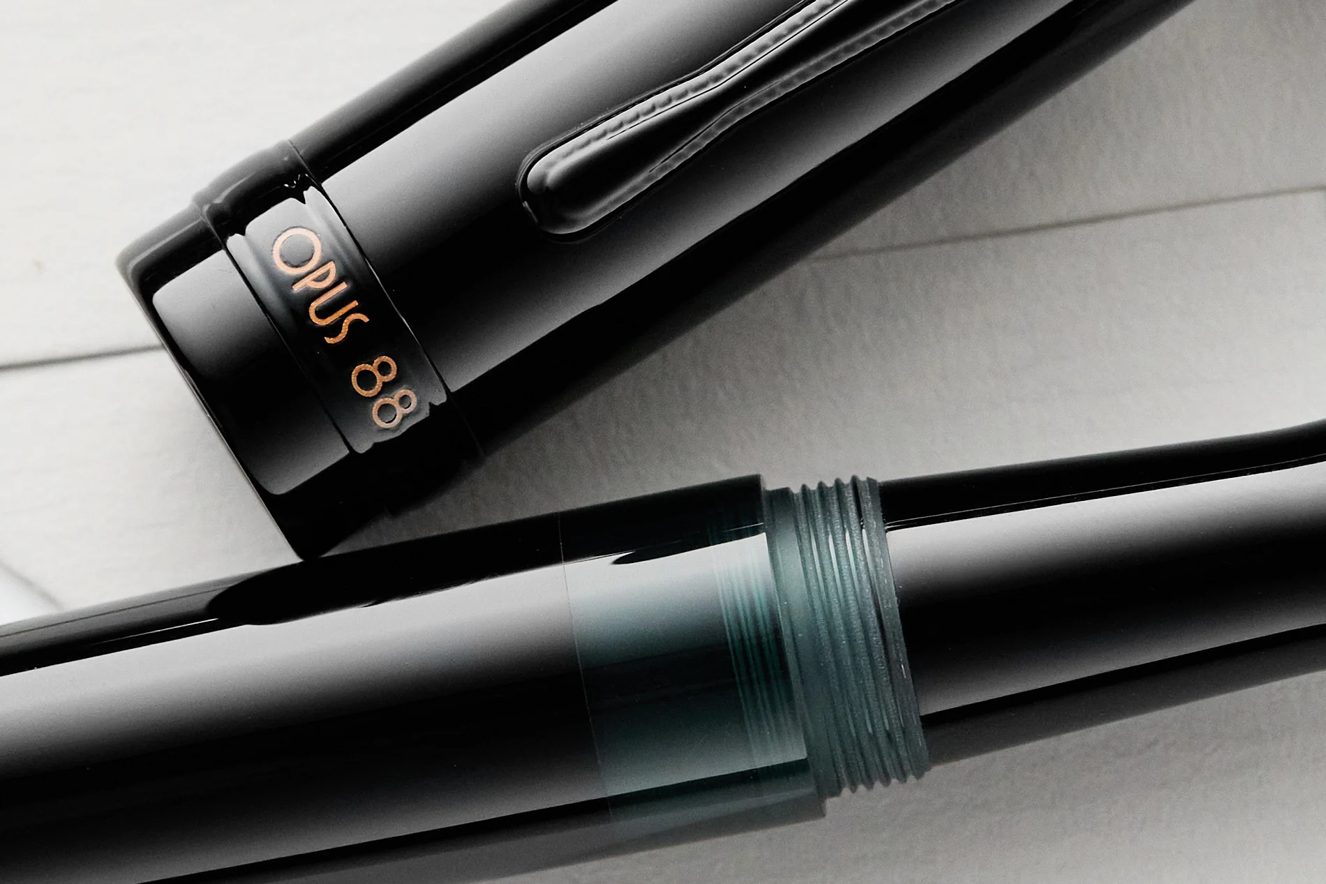 Opus 88 Jazz Fountain Pen - Solid Black - Image 7