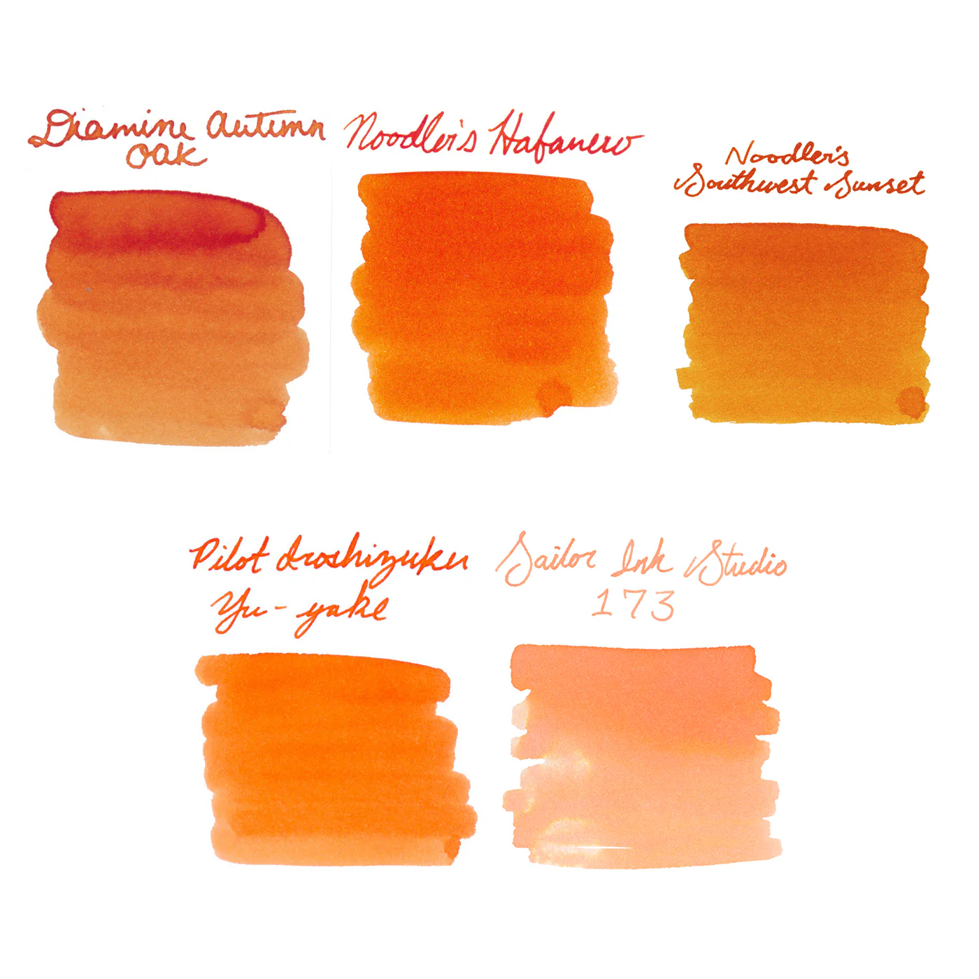 Orange Ink Sample Bundle