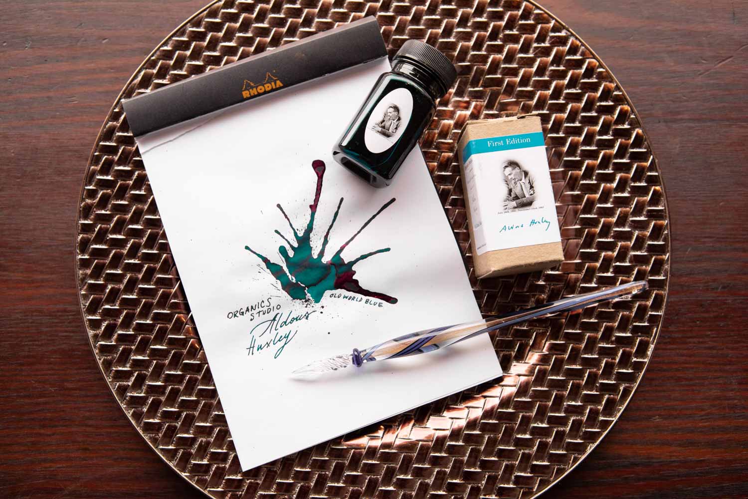 Organics Studio Aldous Huxley Old World Blue - 55ml Bottled Ink - Image 7