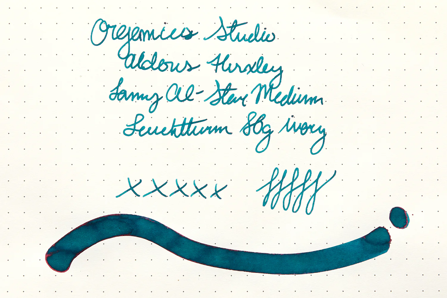 Organics Studio Aldous Huxley Old World Blue - Ink Sample - Image 10
