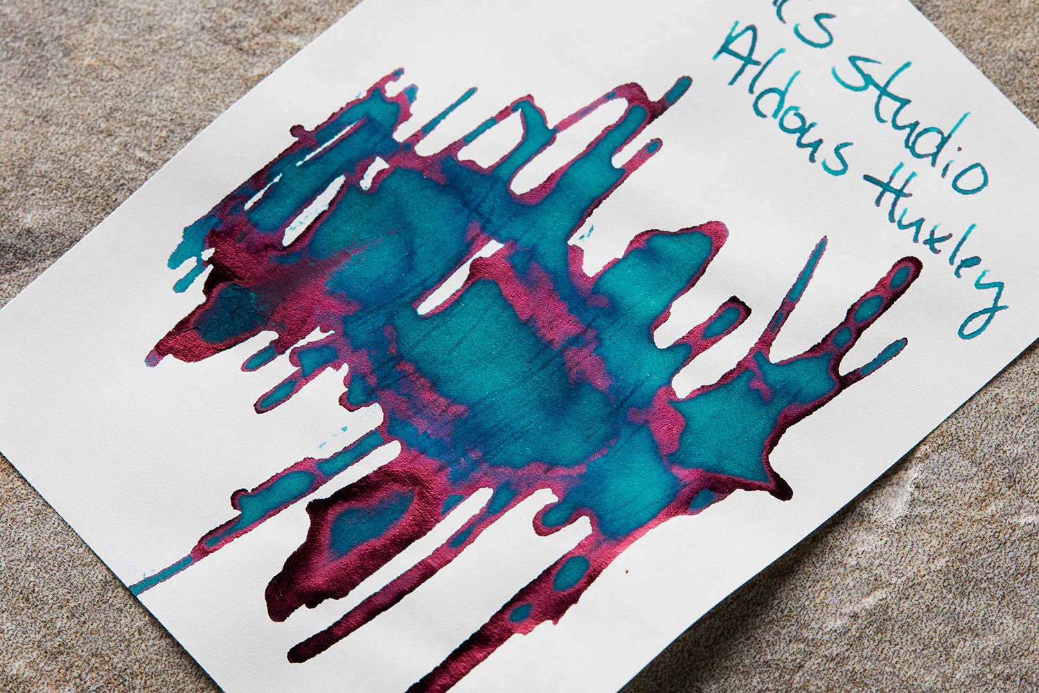 Organics Studio Aldous Huxley Old World Blue - Ink Sample - Image 2