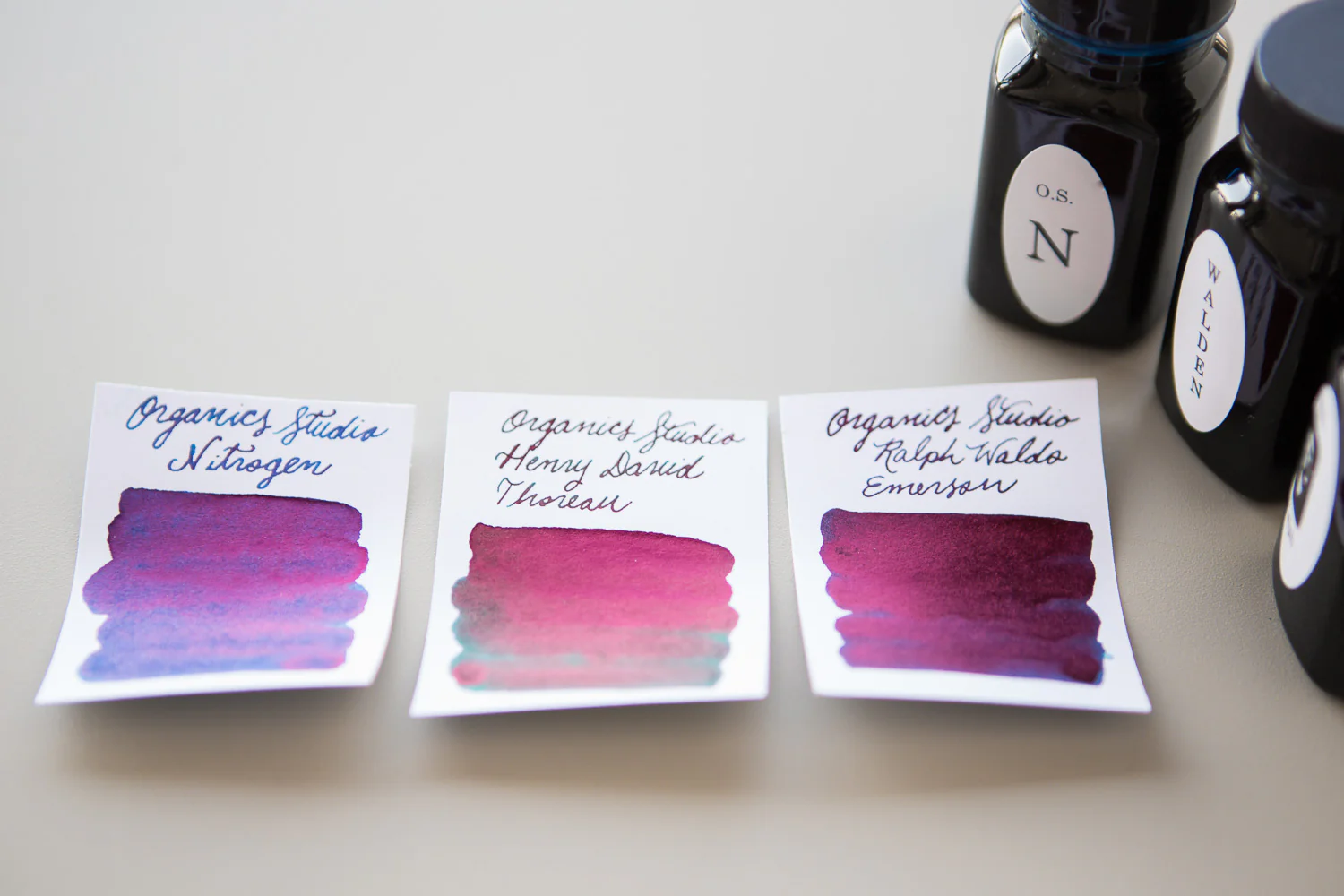 Organics Studio Ralph Waldo Emerson Twilight Blue - 55ml Bottled Ink - Image 5
