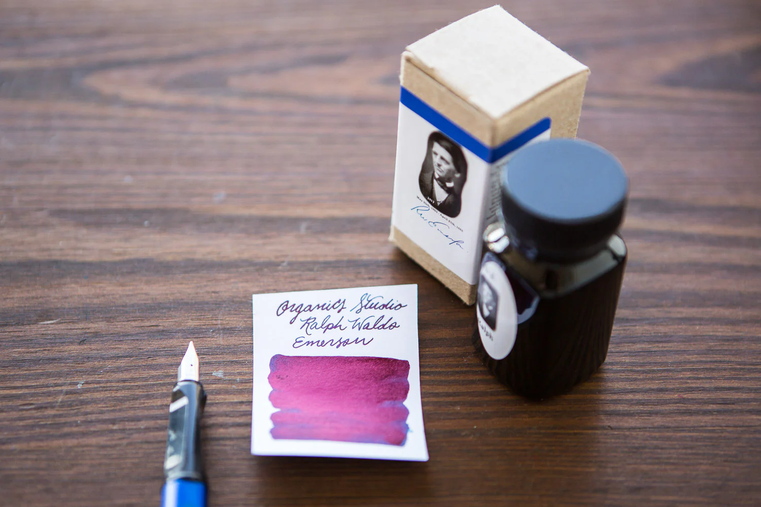 Organics Studio Ralph Waldo Emerson Twilight Blue - 55ml Bottled Ink - Image 6