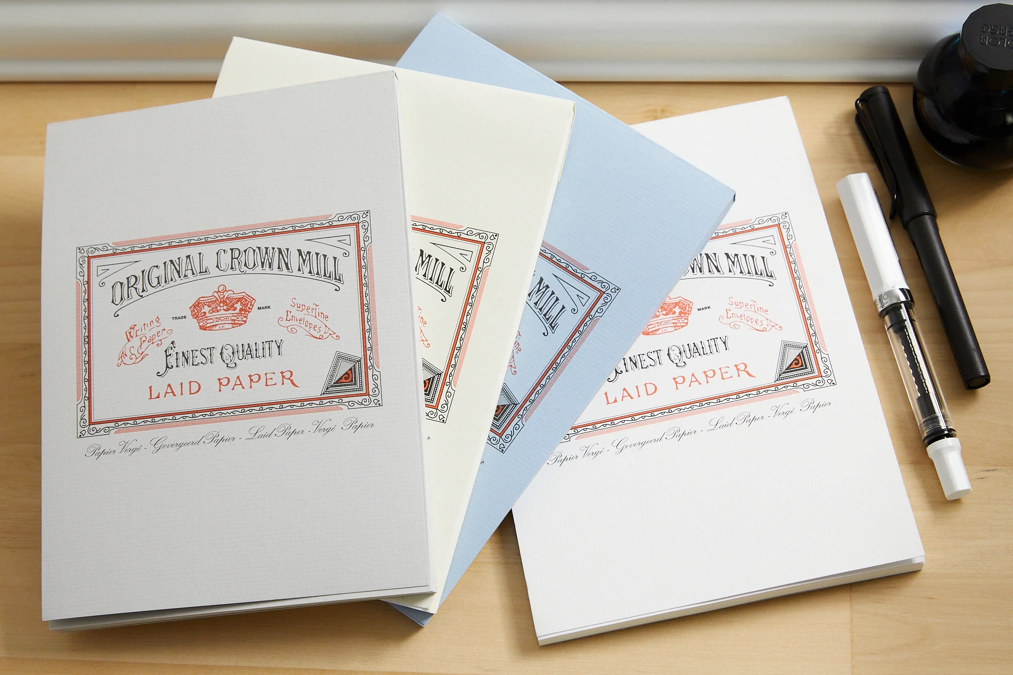 Original Crown Mill Classic Laid A5 Tablet - White - Image 6