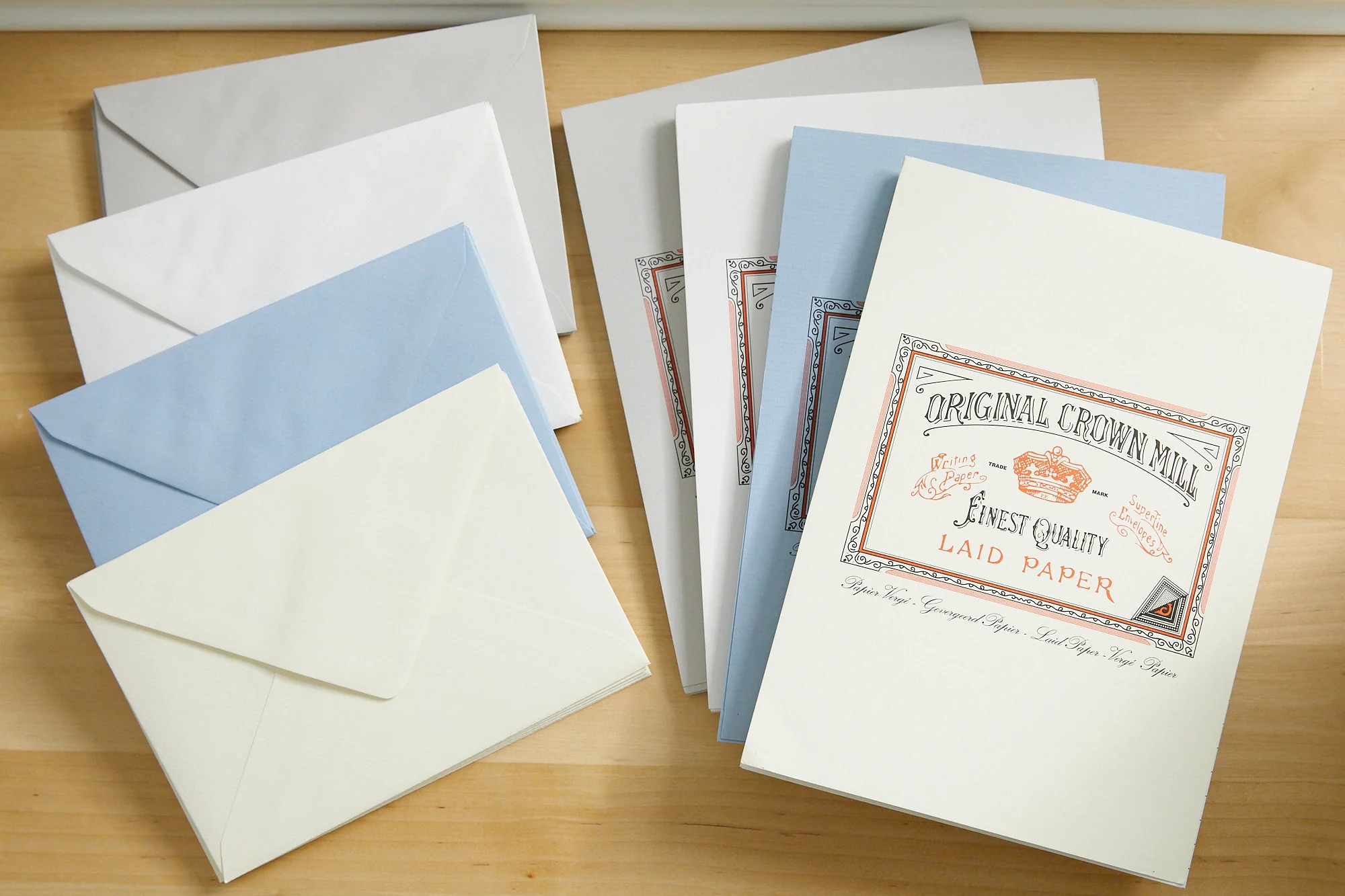 Original Crown Mill Classic Laid A5 Tablet - White - Image 8