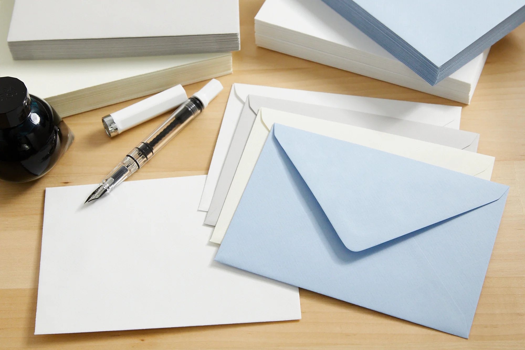 Original Crown Mill Classic Laid Small Envelopes - Grey - Image 6
