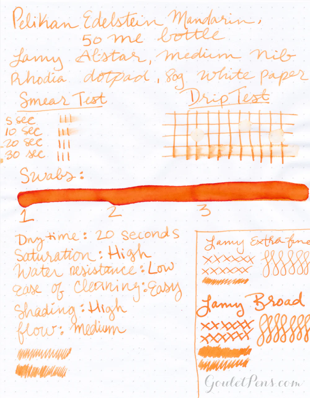Pelikan Edelstein Mandarin - 50ml Bottled Ink - Image 10
