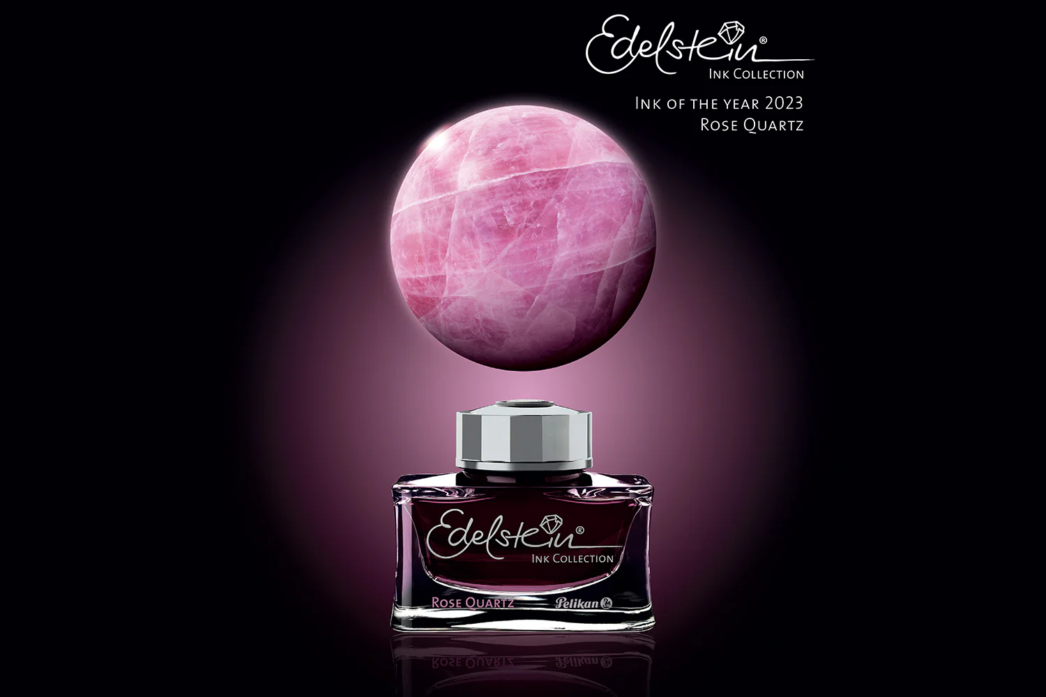 Pelikan Edelstein Rose Quartz - 50ml Bottled Ink (Special Edition) - Image 10