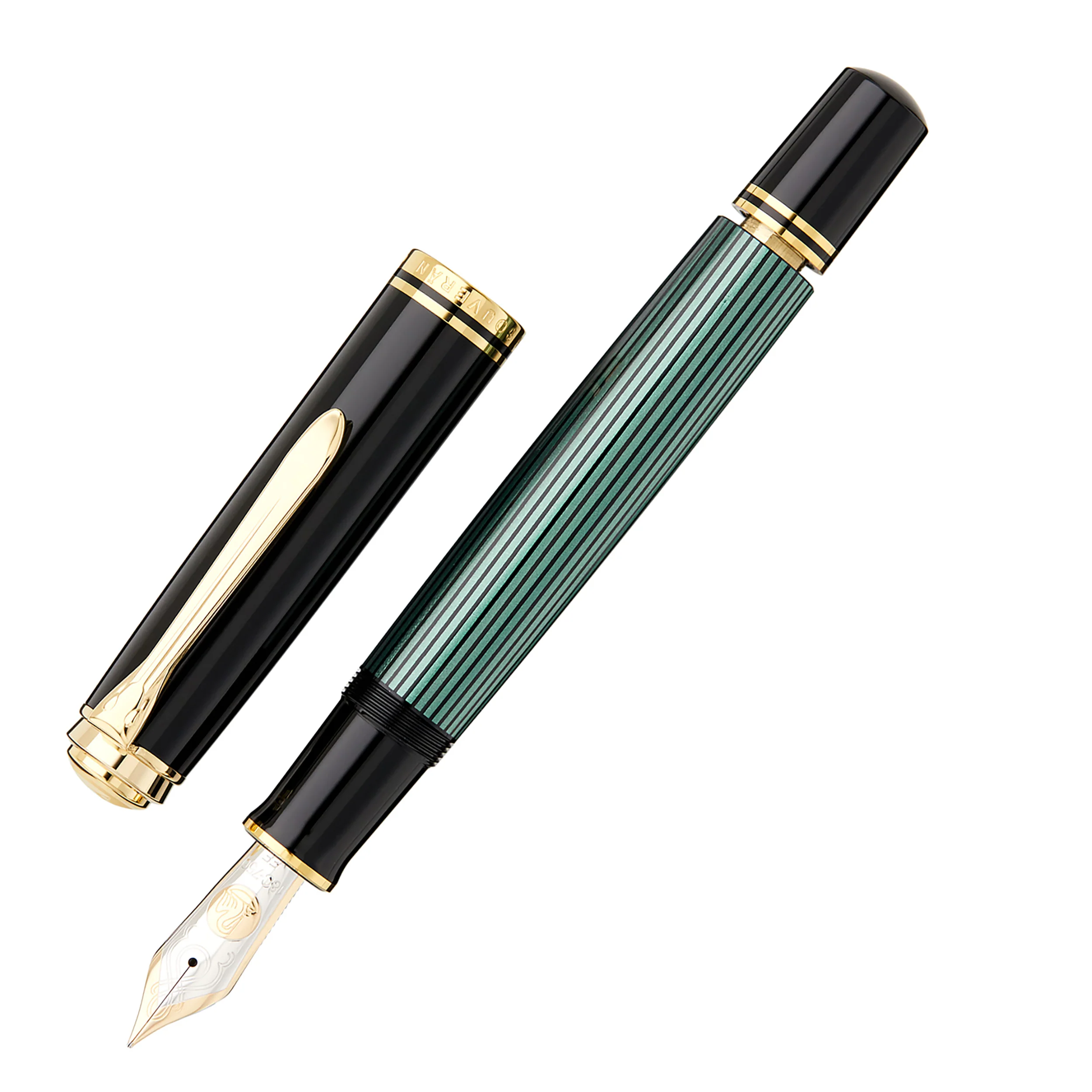 Pelikan M1000 Fountain Pen - Black/Green - Image 3