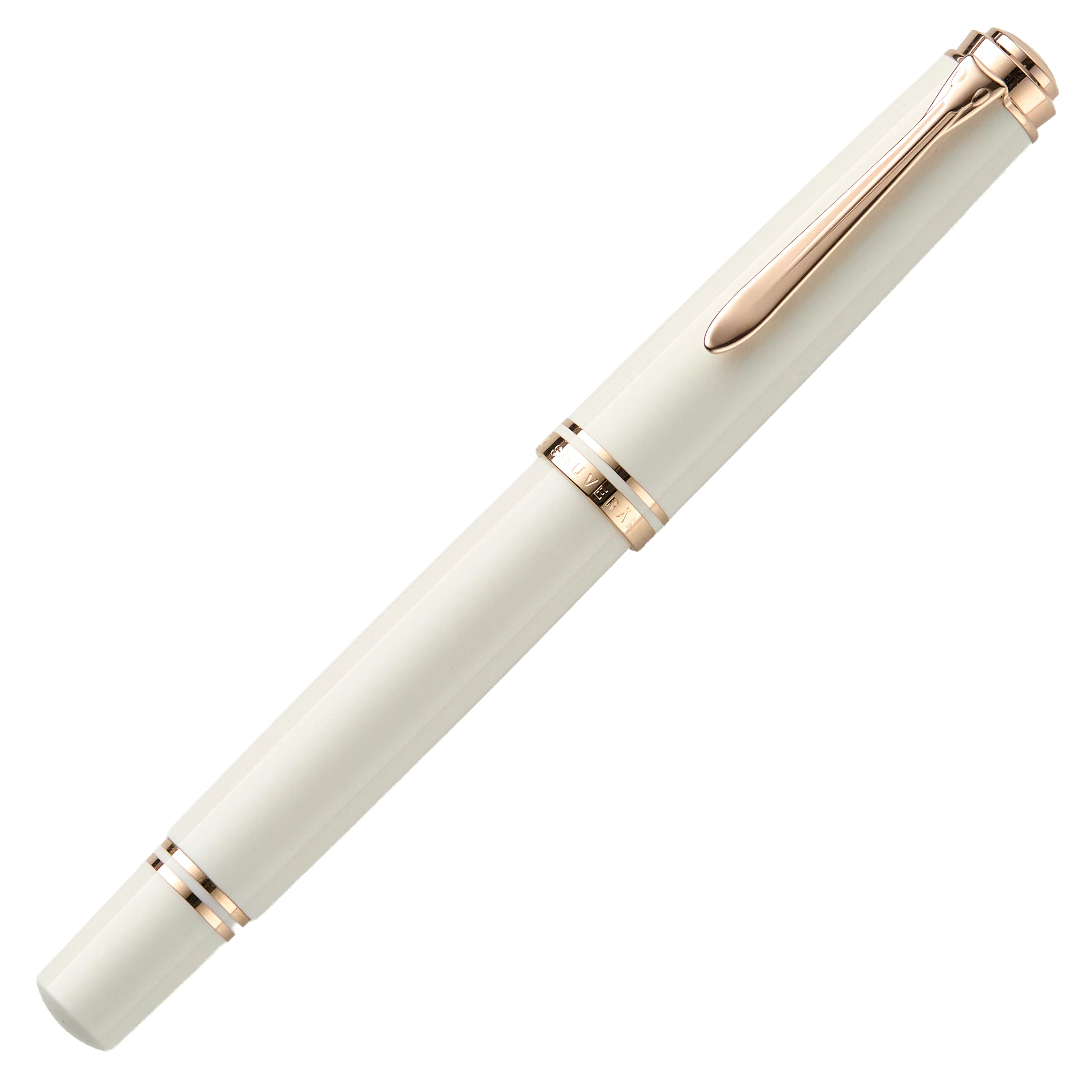 Pelikan M600 Fountain Pen - White & Rose Gold (Special Edition) - Image 2