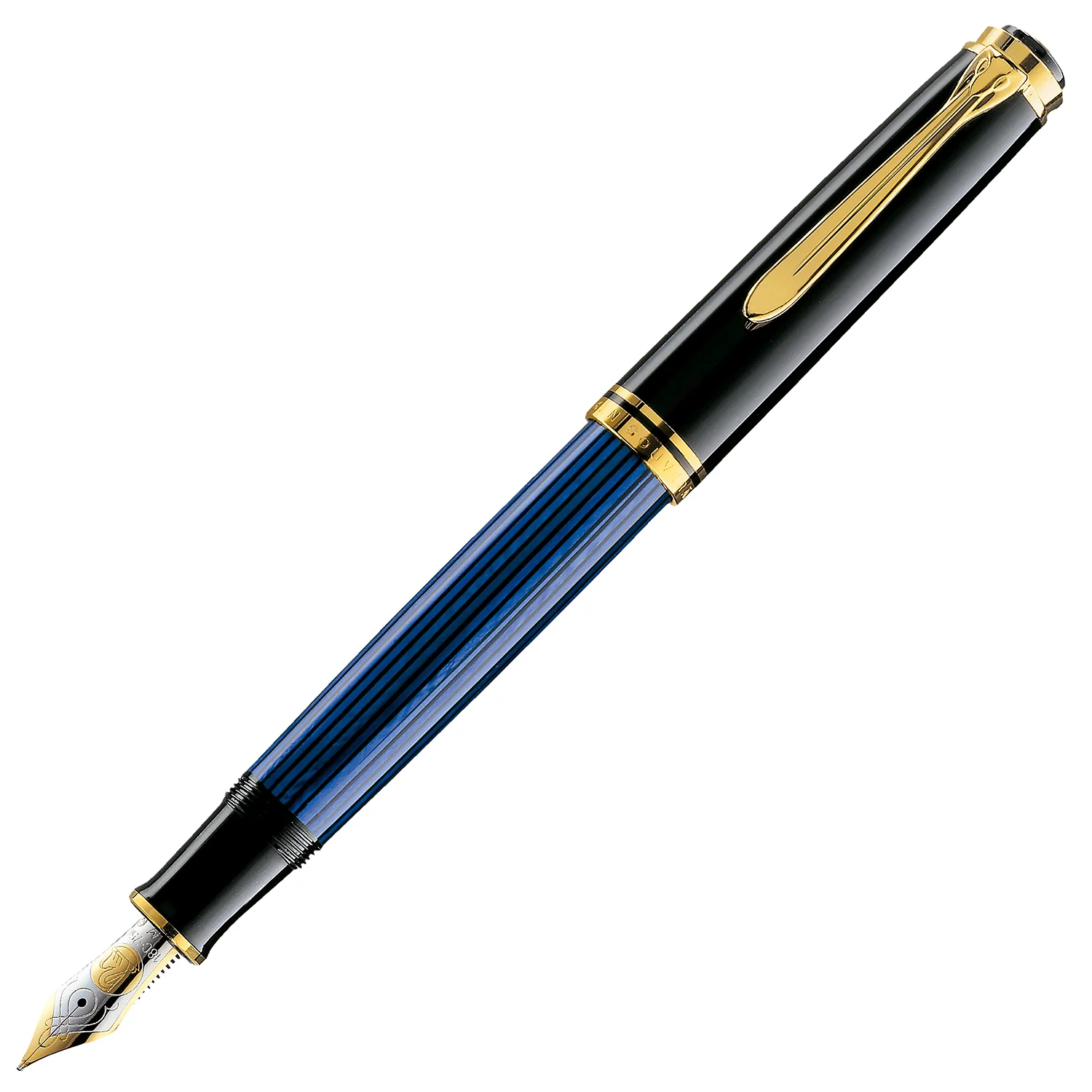 Pelikan M800 Fountain Pen - Black-Blue