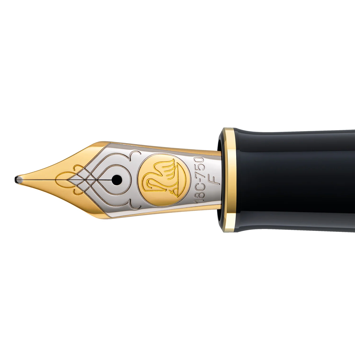Pelikan M800 Fountain Pen - Black-Blue - Image 2