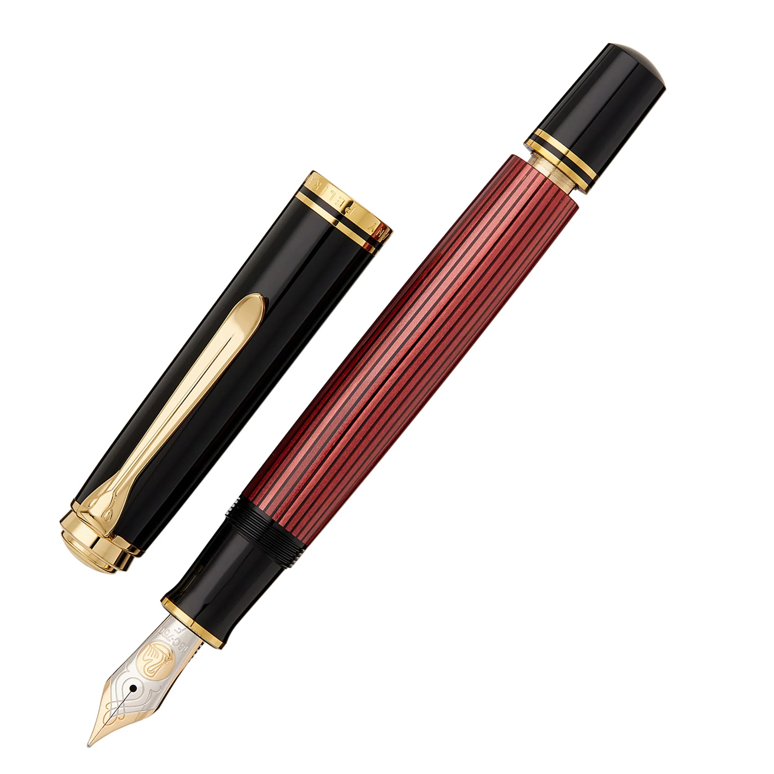 Pelikan M800 Fountain Pen - Black-Red - Image 3