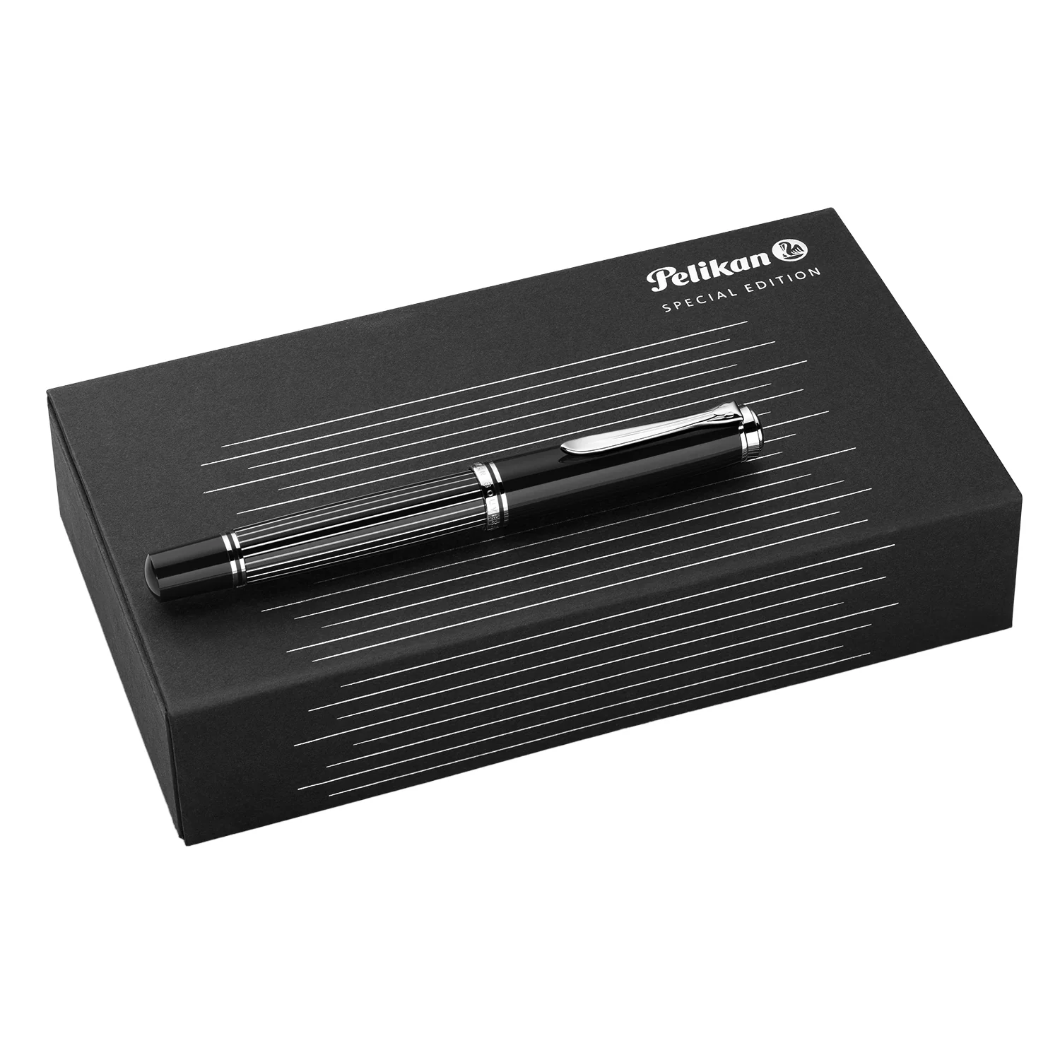 Pelikan M815 Fountain Pen - Metal Striped Black (Special Edition) - Image 10