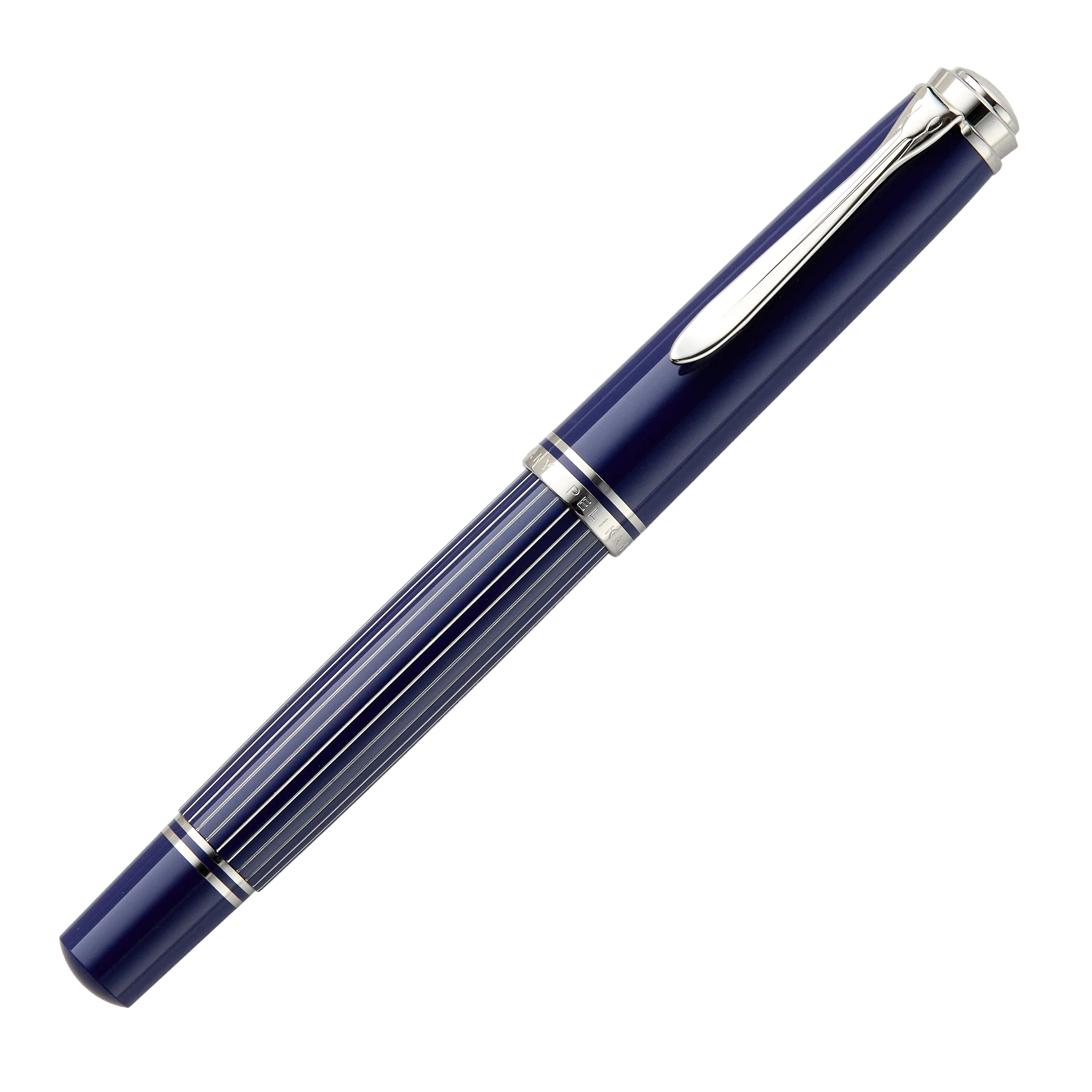 Pelikan M815 Fountain Pen - Metal Striped Blue (Special Edition) - Image 2