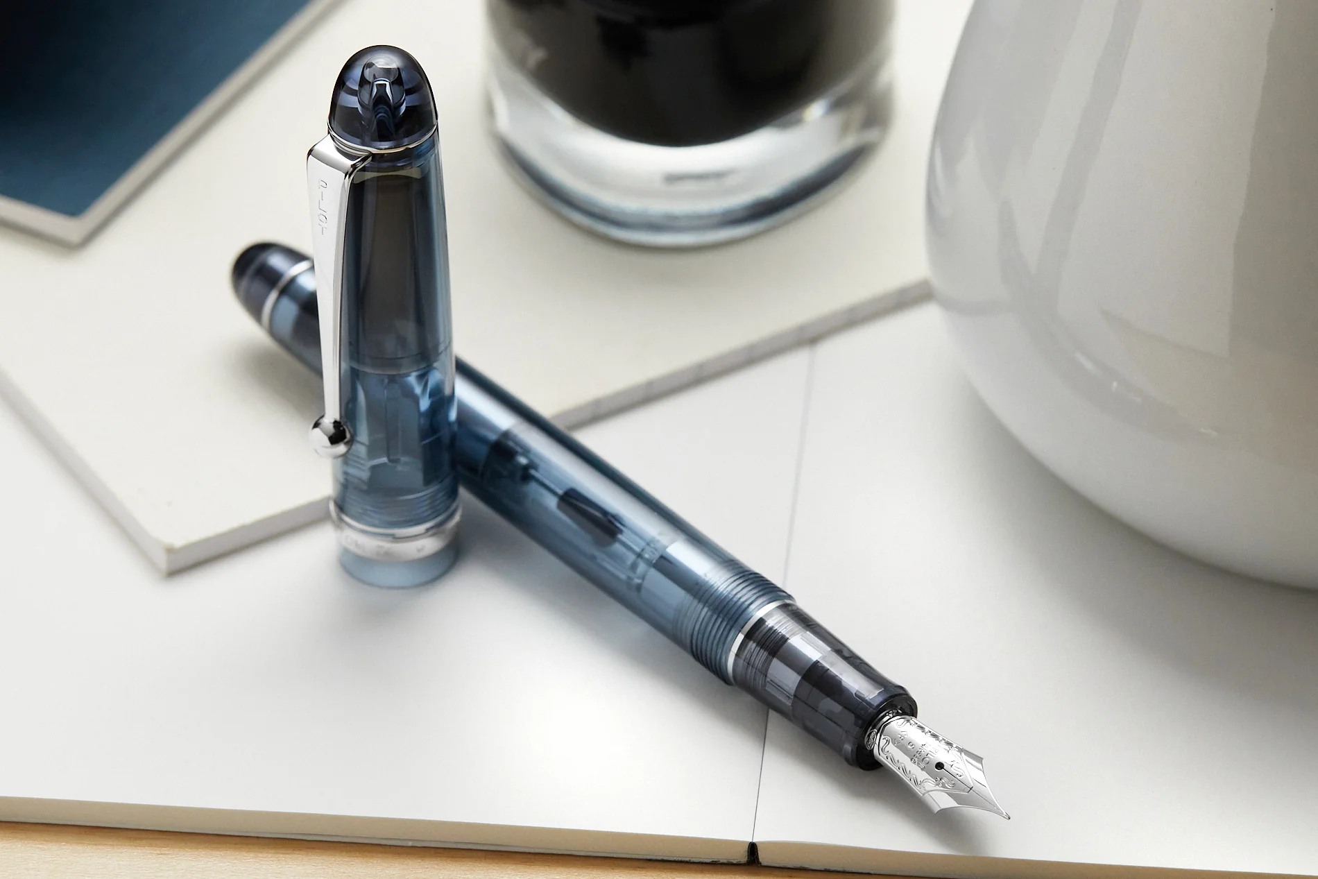 Pilot Custom 74 Fountain Pen - Blue Stone - Image 11