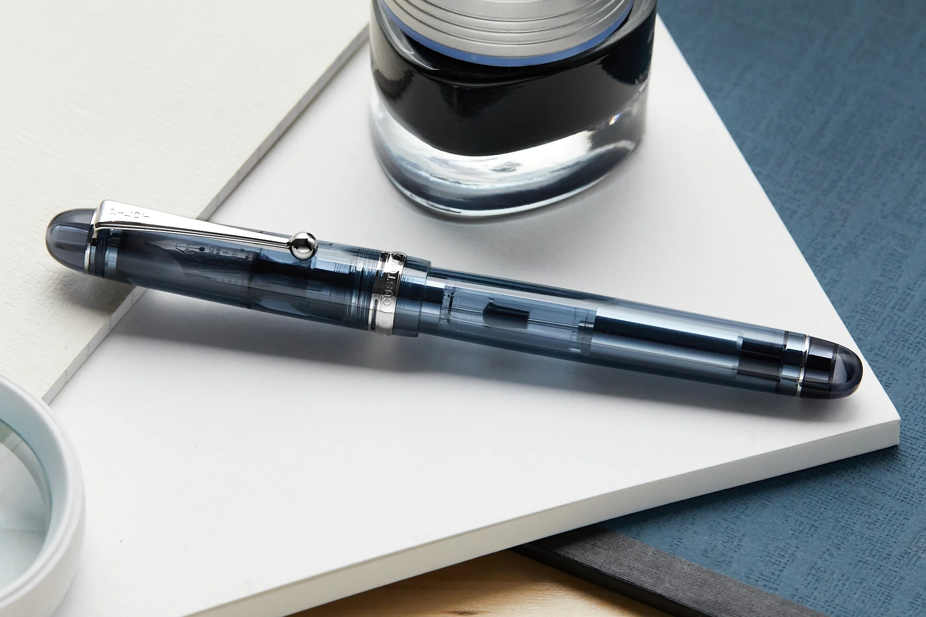 Pilot Custom 74 Fountain Pen - Blue Stone - Image 7