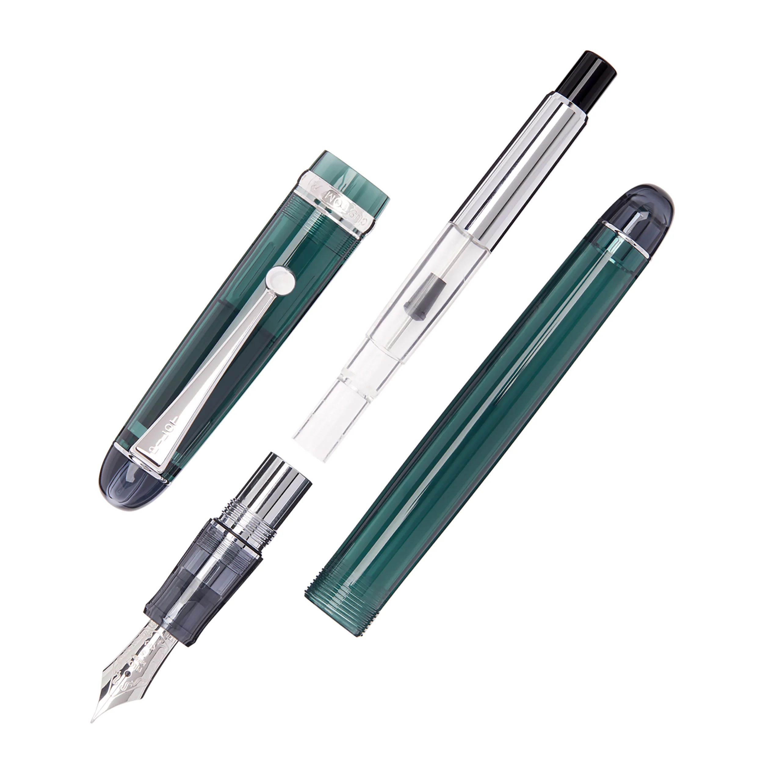 Pilot Custom 74 Fountain Pen - Forest Green - Image 3