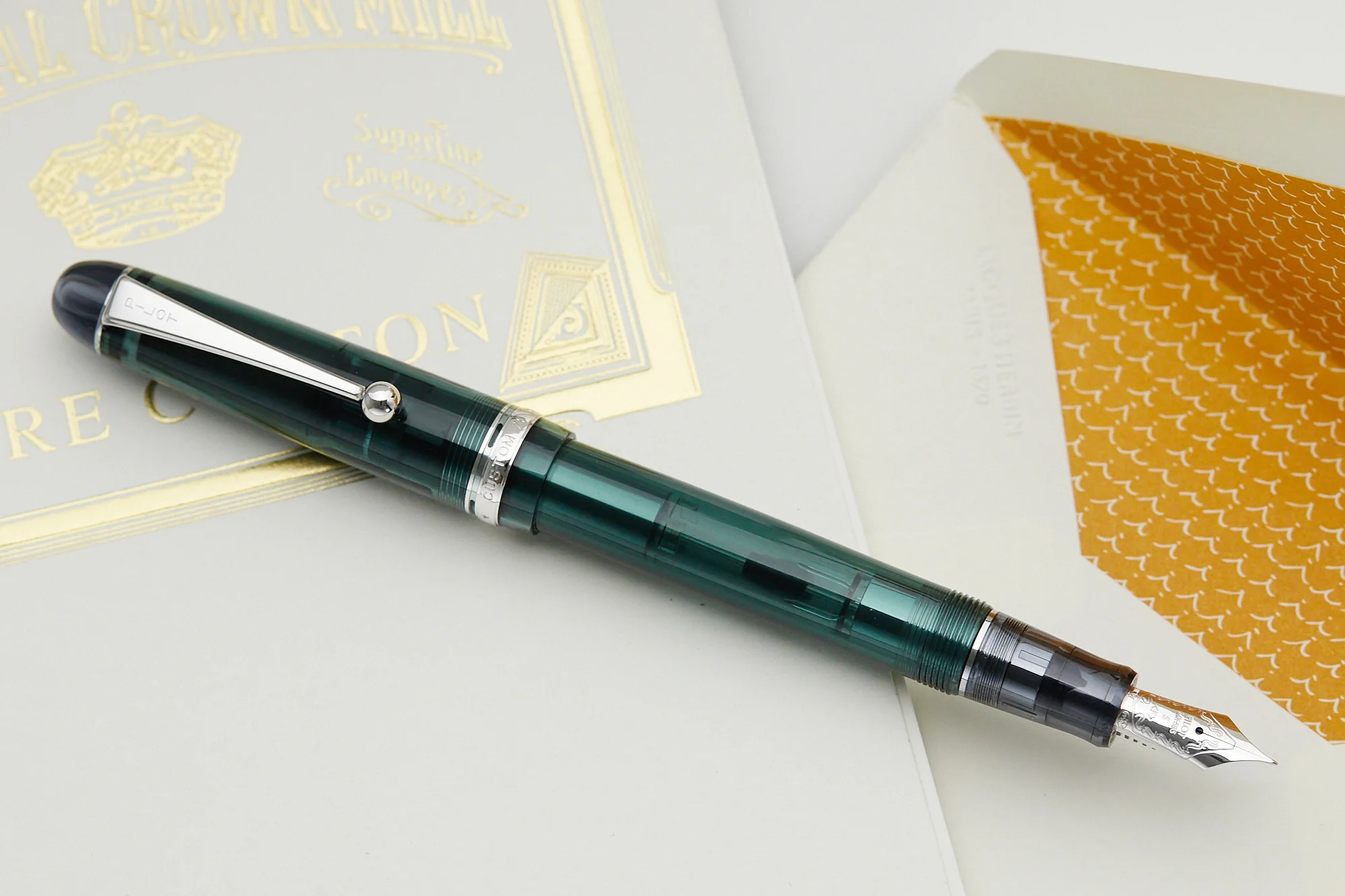 Pilot Custom 74 Fountain Pen - Forest Green - Image 8
