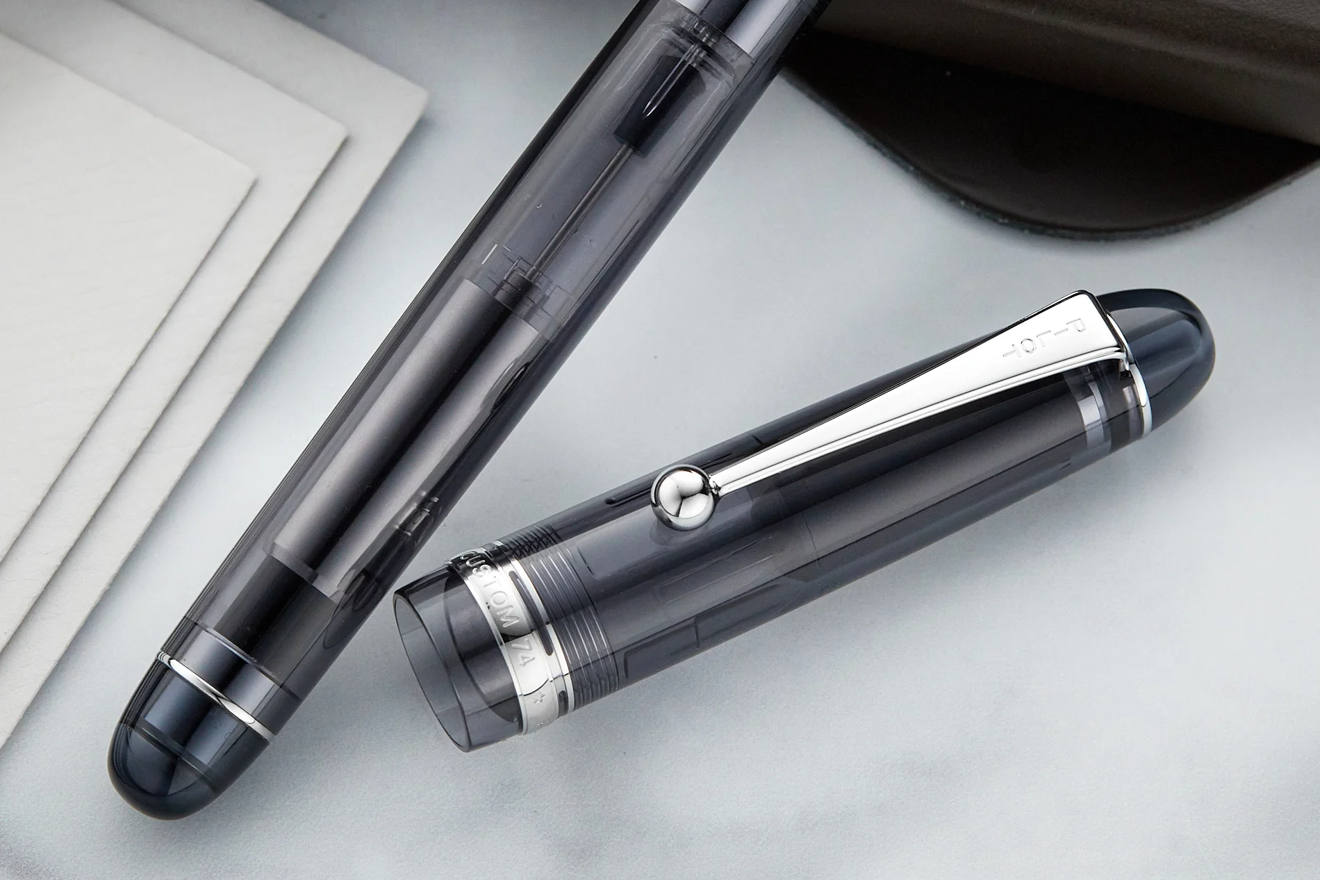 Pilot Custom 74 Fountain Pen - Smoke - Image 13