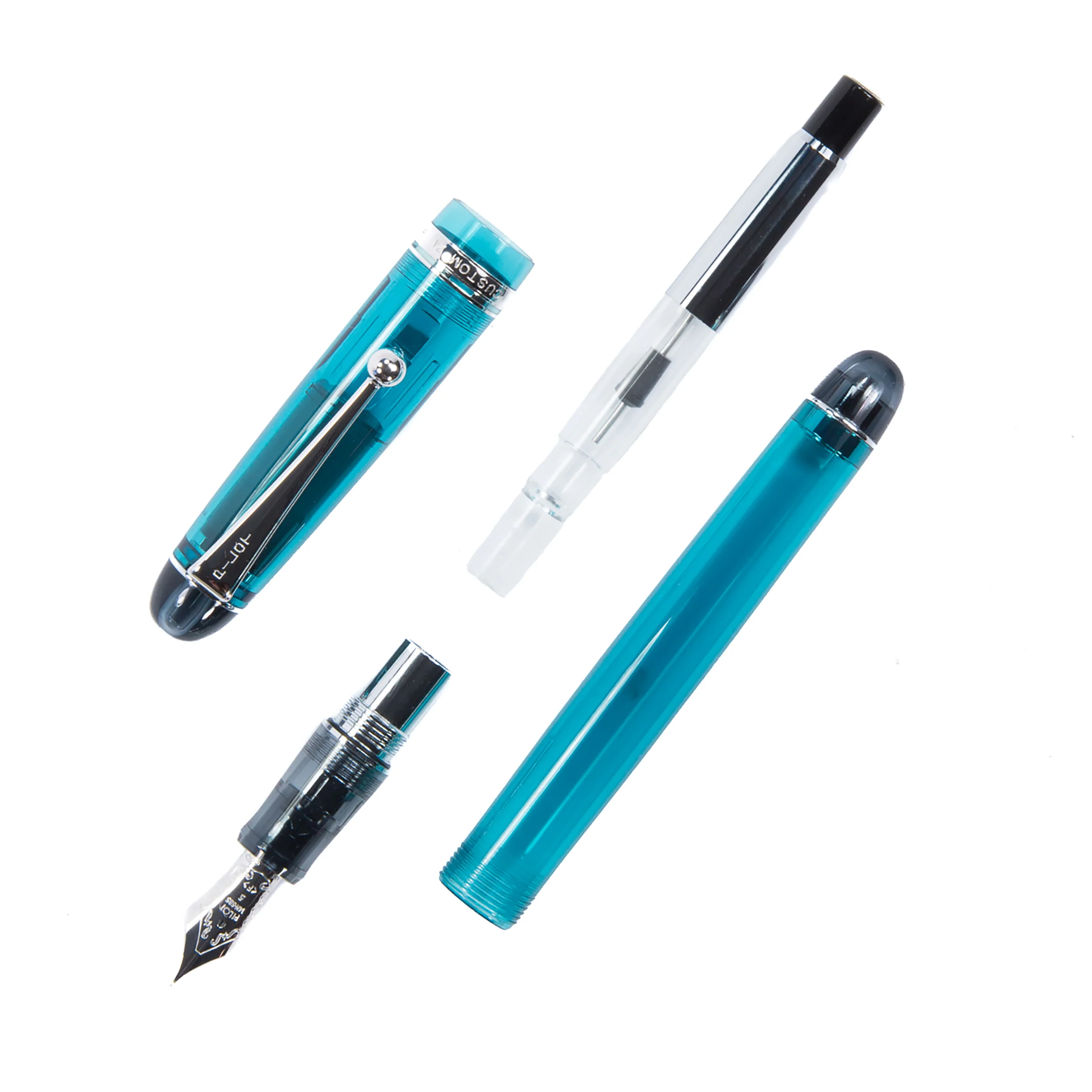 Pilot Custom 74 Fountain Pen - Teal - Image 3