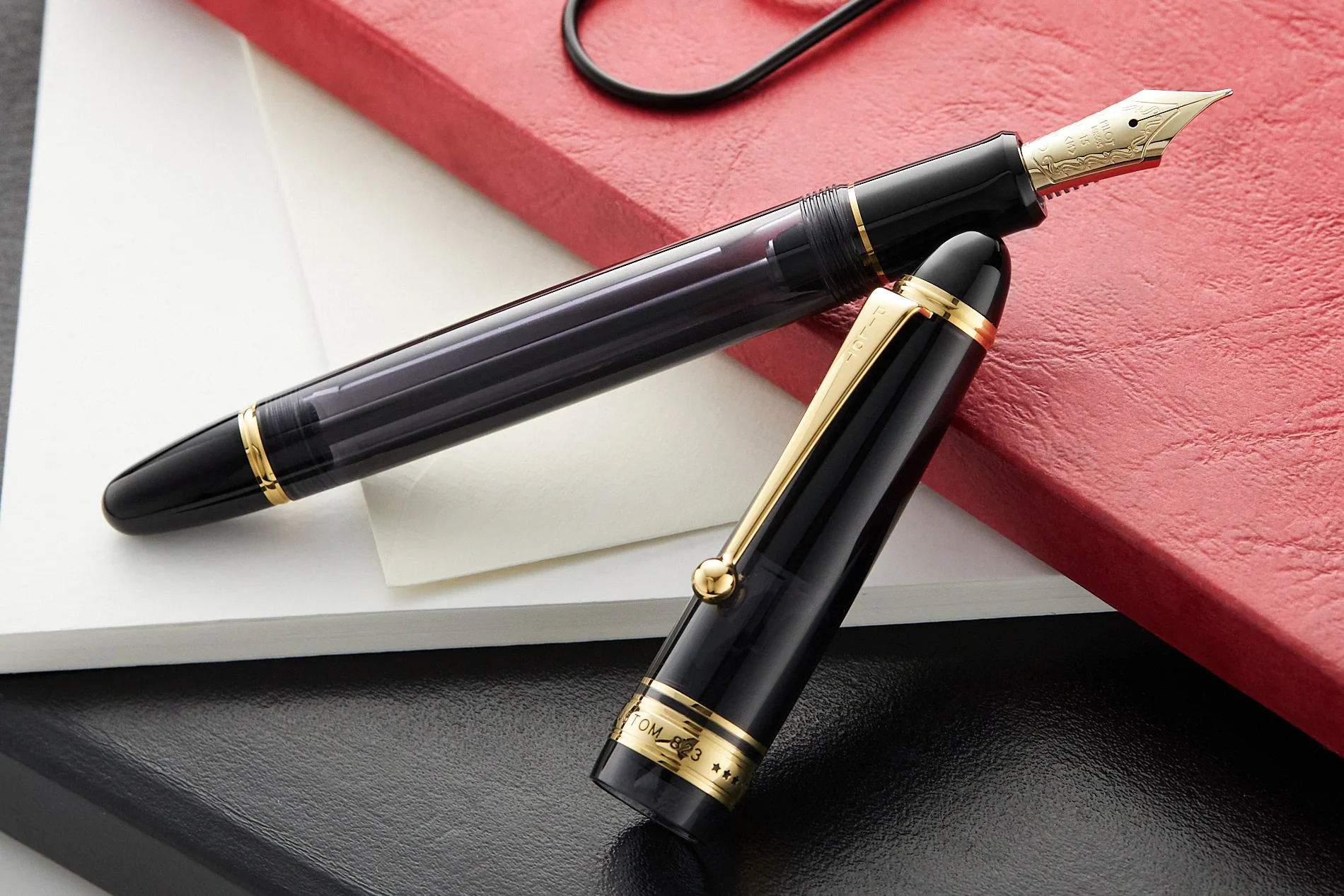 Pilot Custom 823 Fountain Pen - Smoke - Image 7