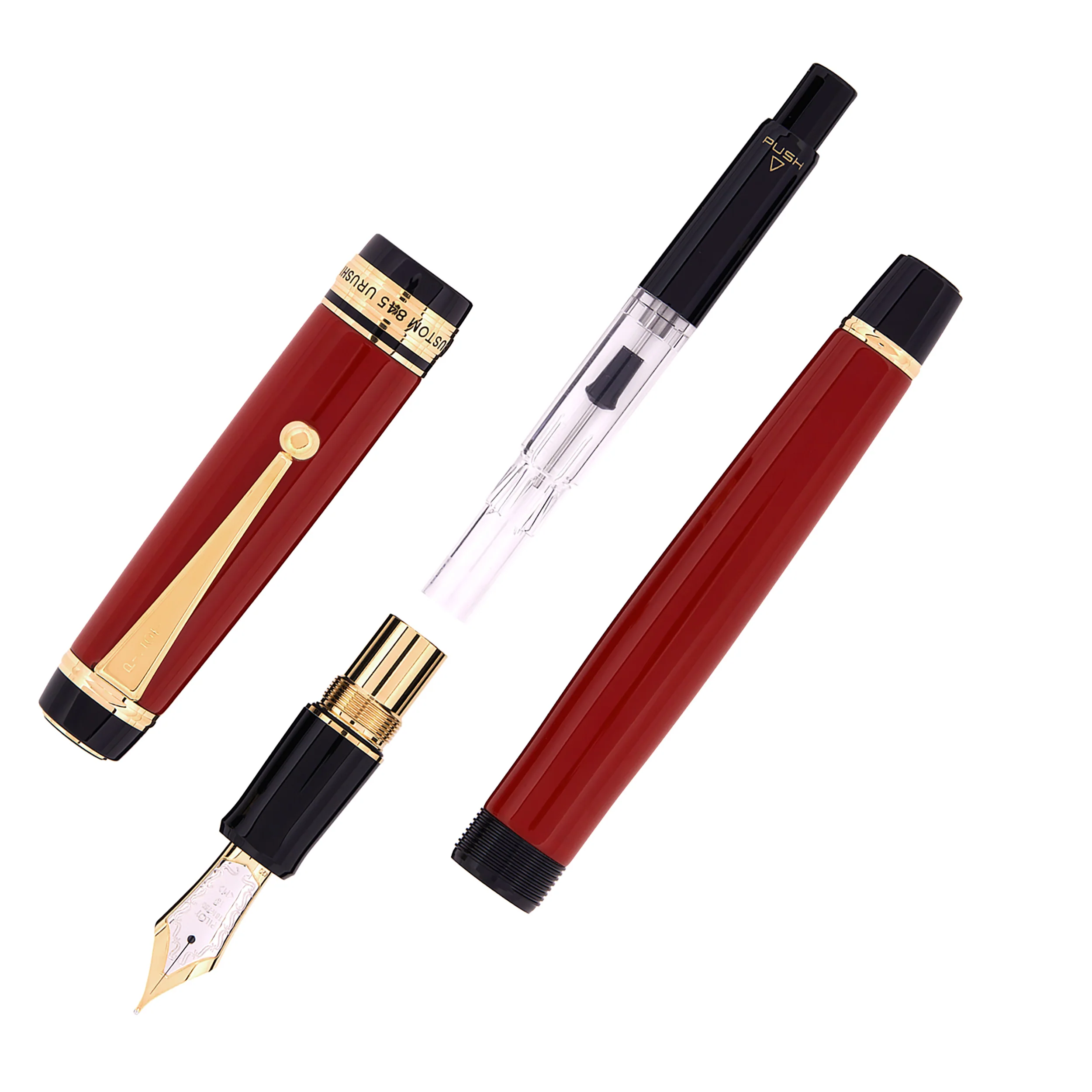 Pilot Custom 845 Urushi Fountain Pen - Vermillion - Image 3
