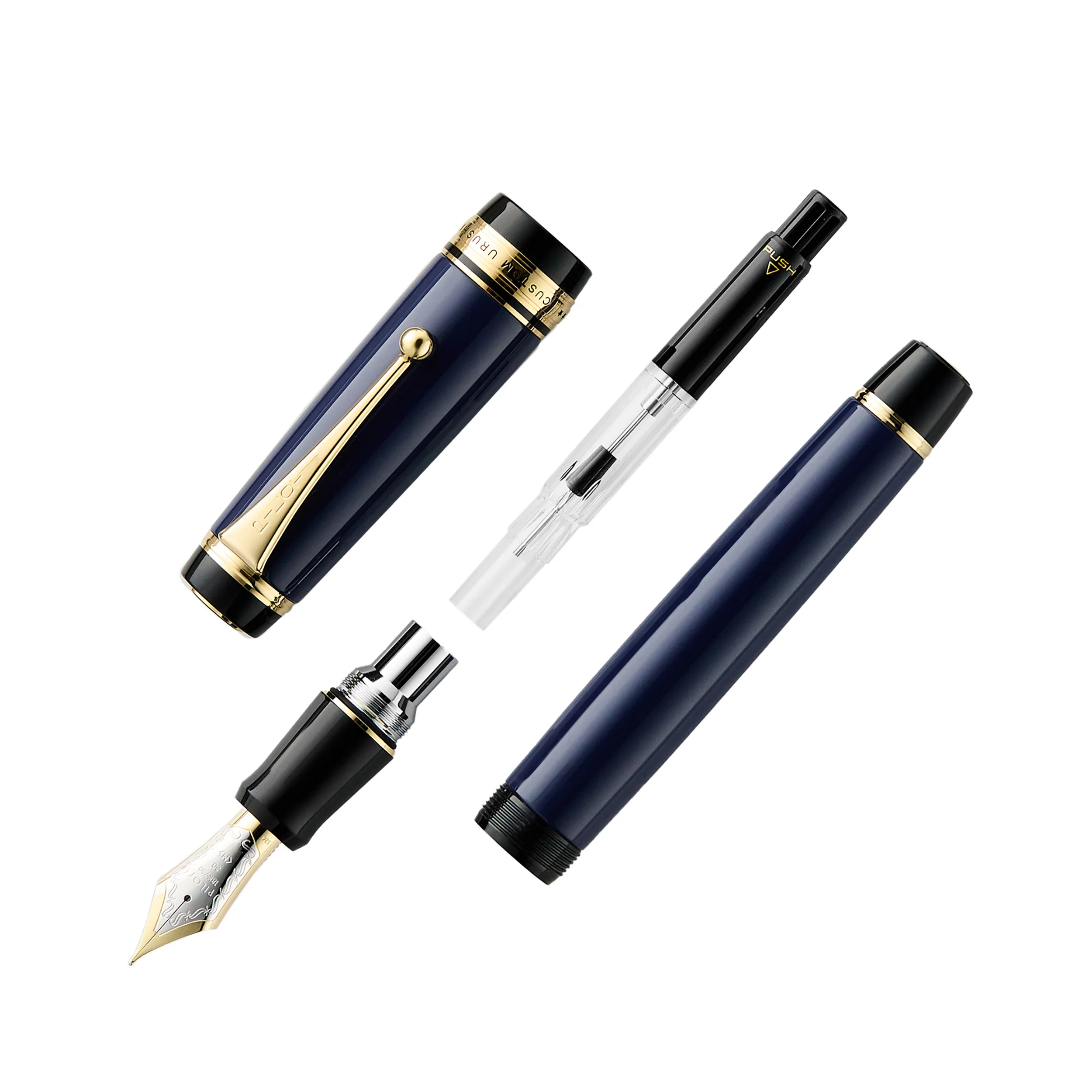 Pilot Custom Urushi Fountain Pen - Prussian Blue - Image 3