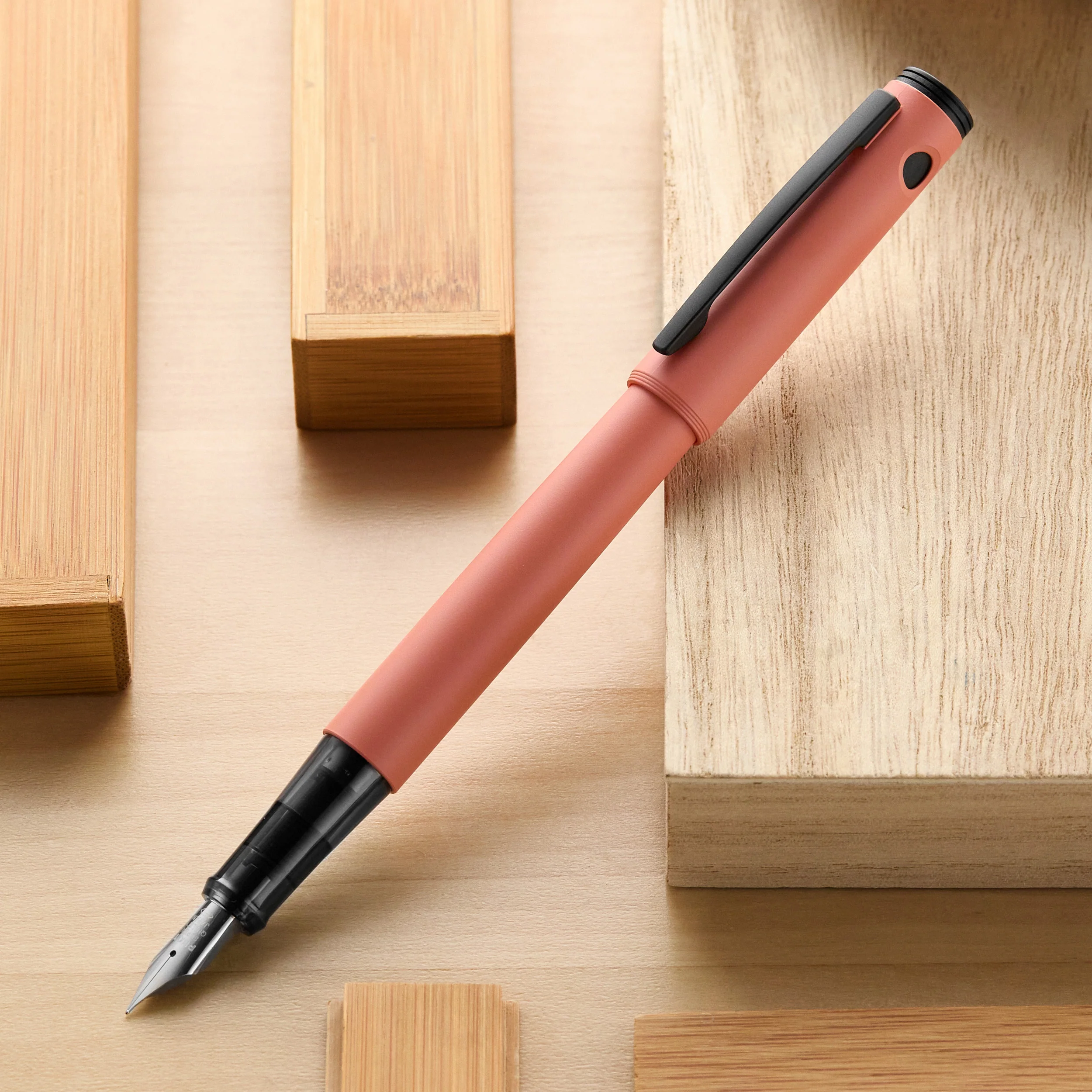 Pilot Explorer Fountain Pen  - Coral Matte - Image 6