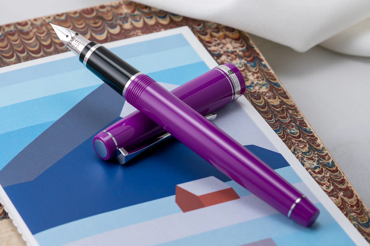 Pilot Falcon Fountain Pen - Purple - Image 11