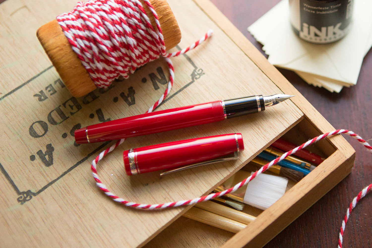 Pilot Falcon Fountain Pen - Red - Image 8