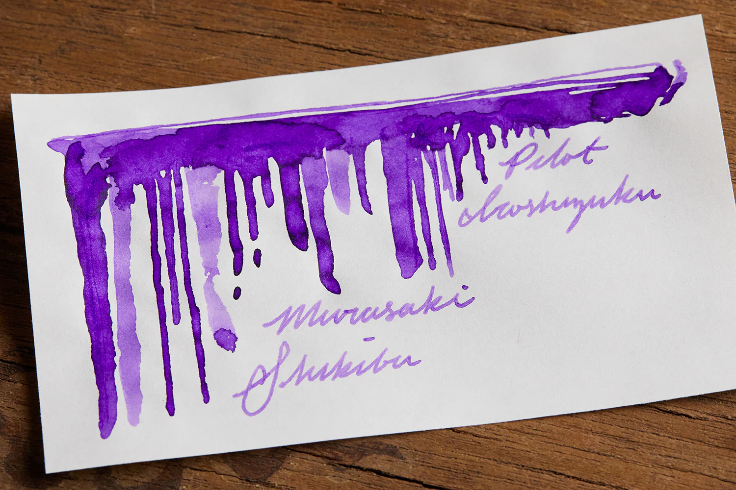 Pilot Iroshizuku Murasaki-shikibu - Ink Sample - Image 3