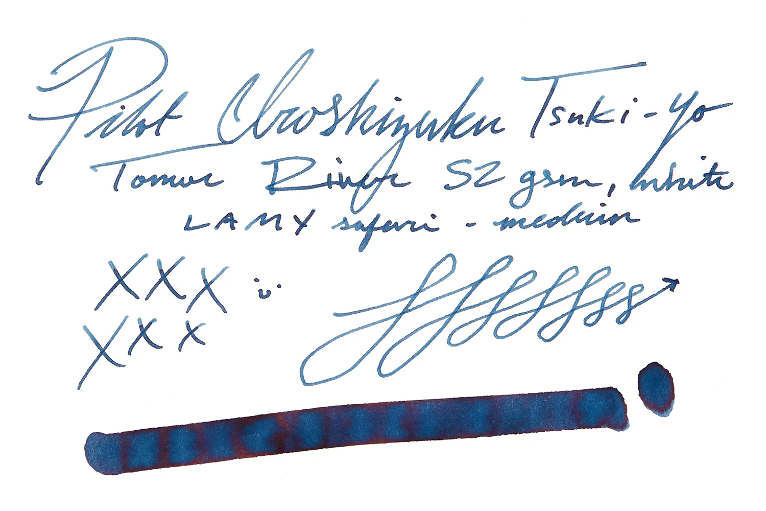 Pilot Iroshizuku Tsuki-yo - Ink Sample - Image 7