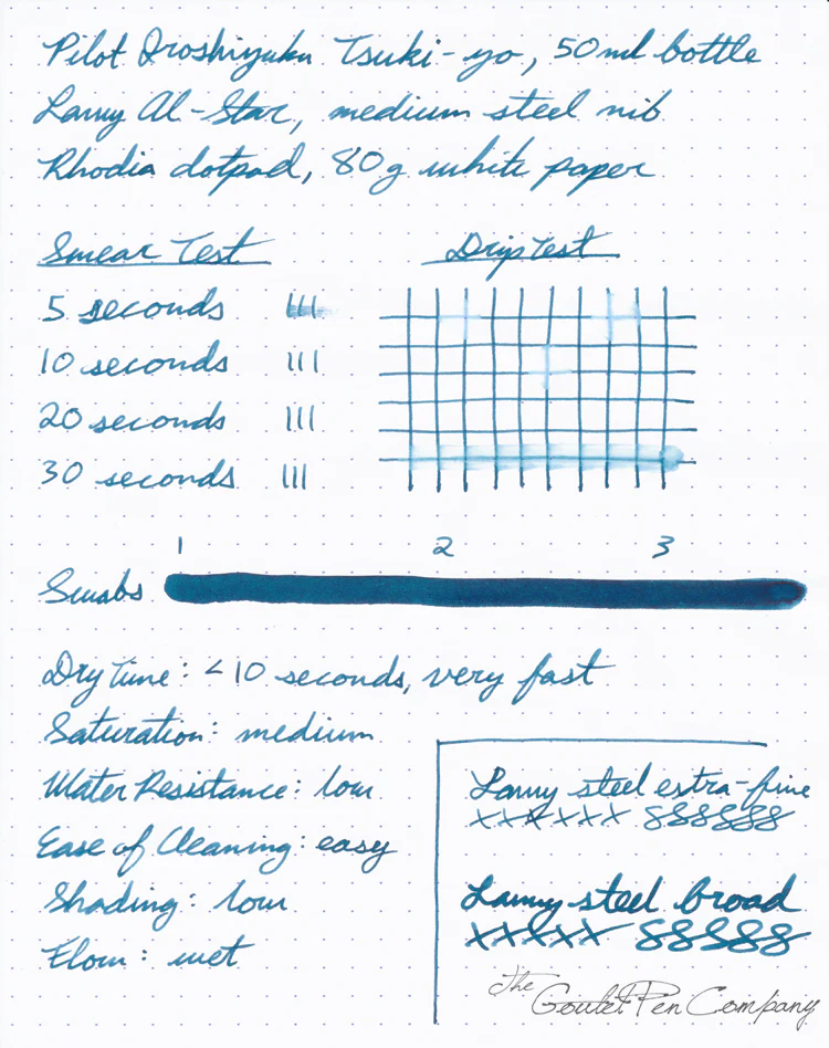 Pilot Iroshizuku Tsuki-yo - 50ml Bottled Ink - Image 9