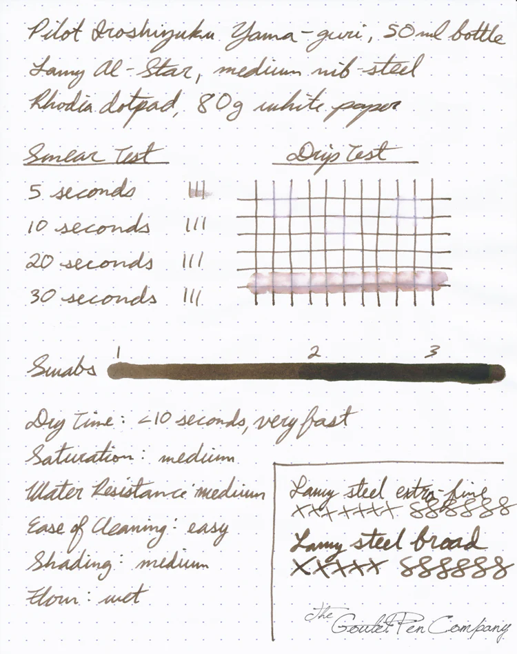 Pilot Iroshizuku Yama-guri - 15ml Bottled Ink - Image 6