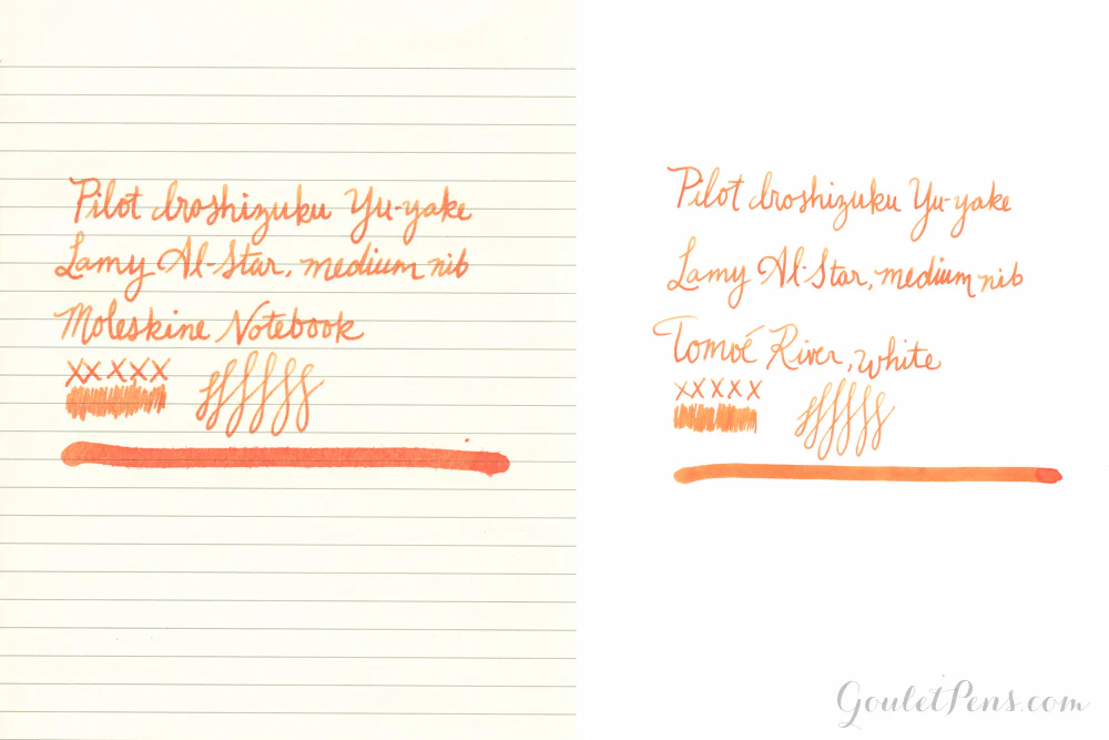 Pilot Iroshizuku Yu-yake - Ink Sample - Image 7