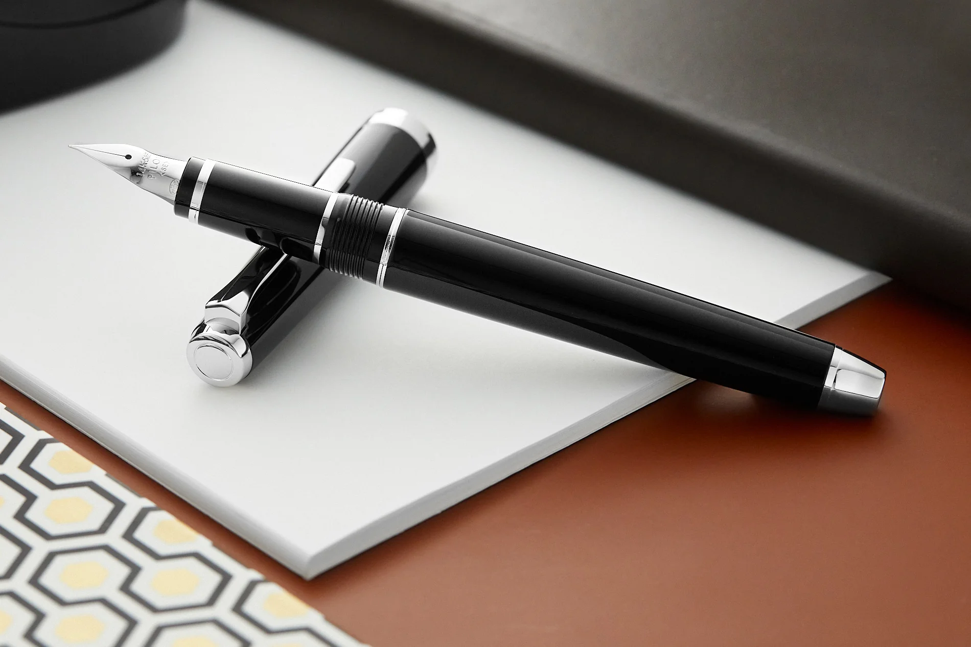 Pilot Metal Falcon Fountain Pen - Black - Image 8