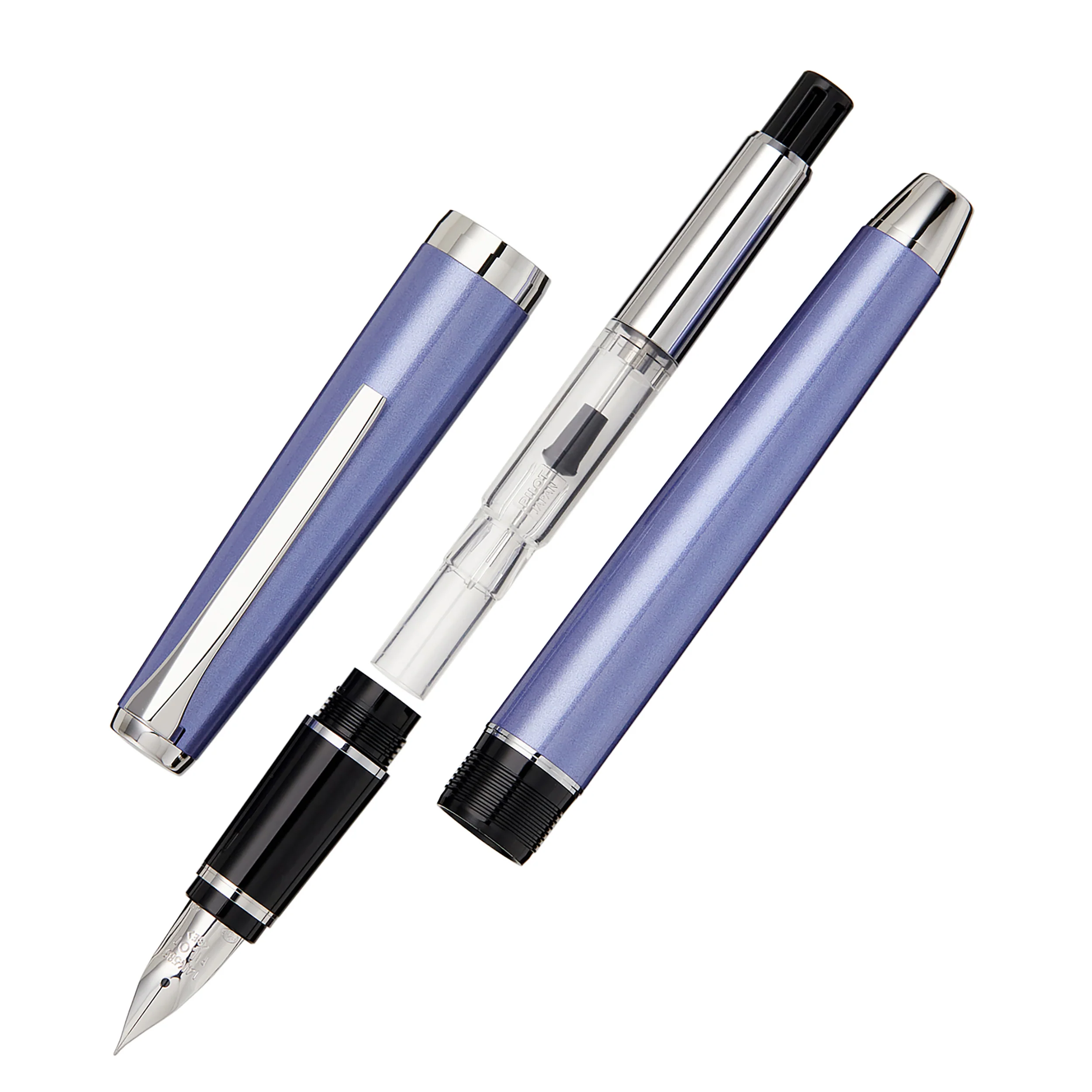 Pilot Metal Falcon Fountain Pen - Sapphire - Image 3