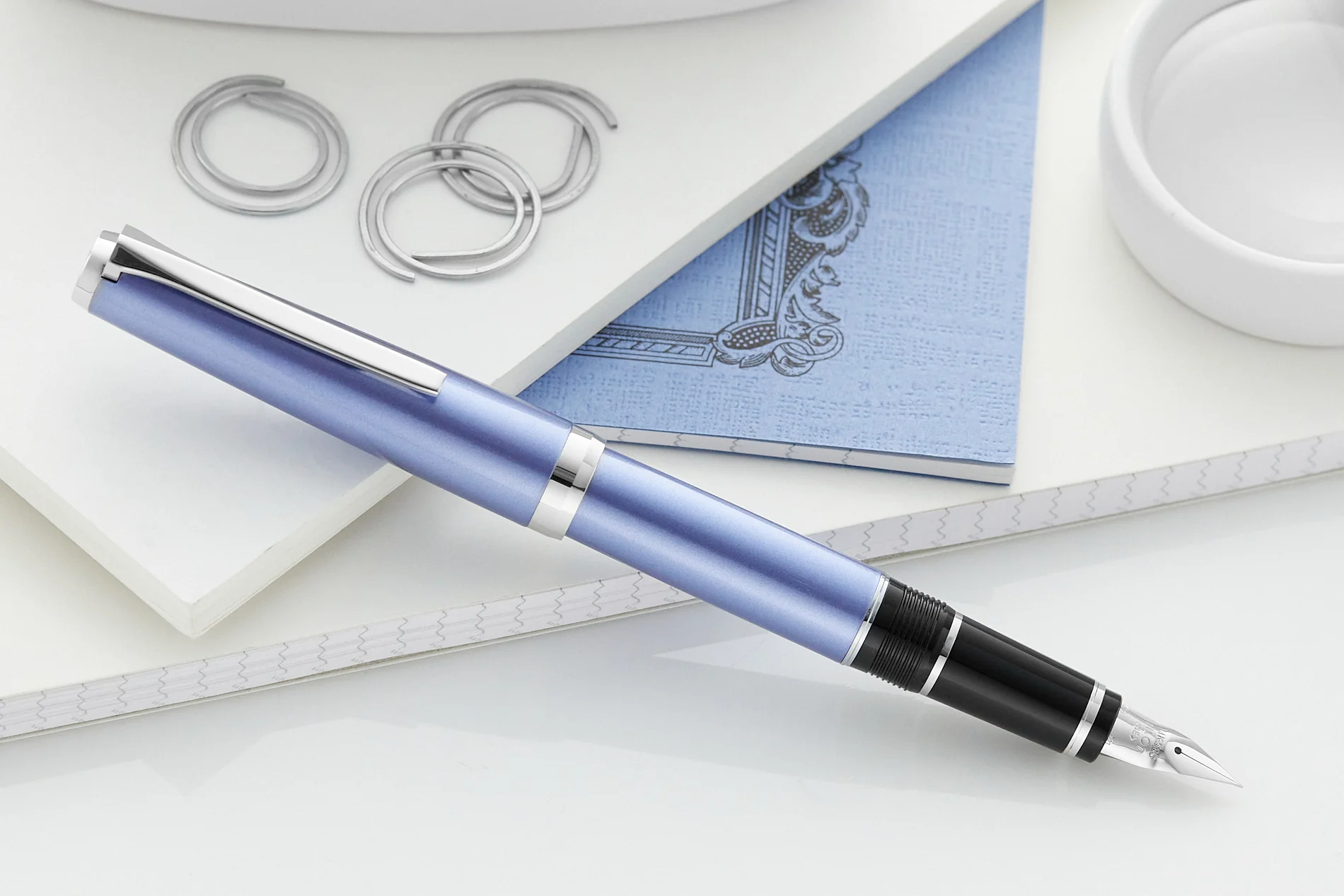 Pilot Metal Falcon Fountain Pen - Sapphire - Image 6