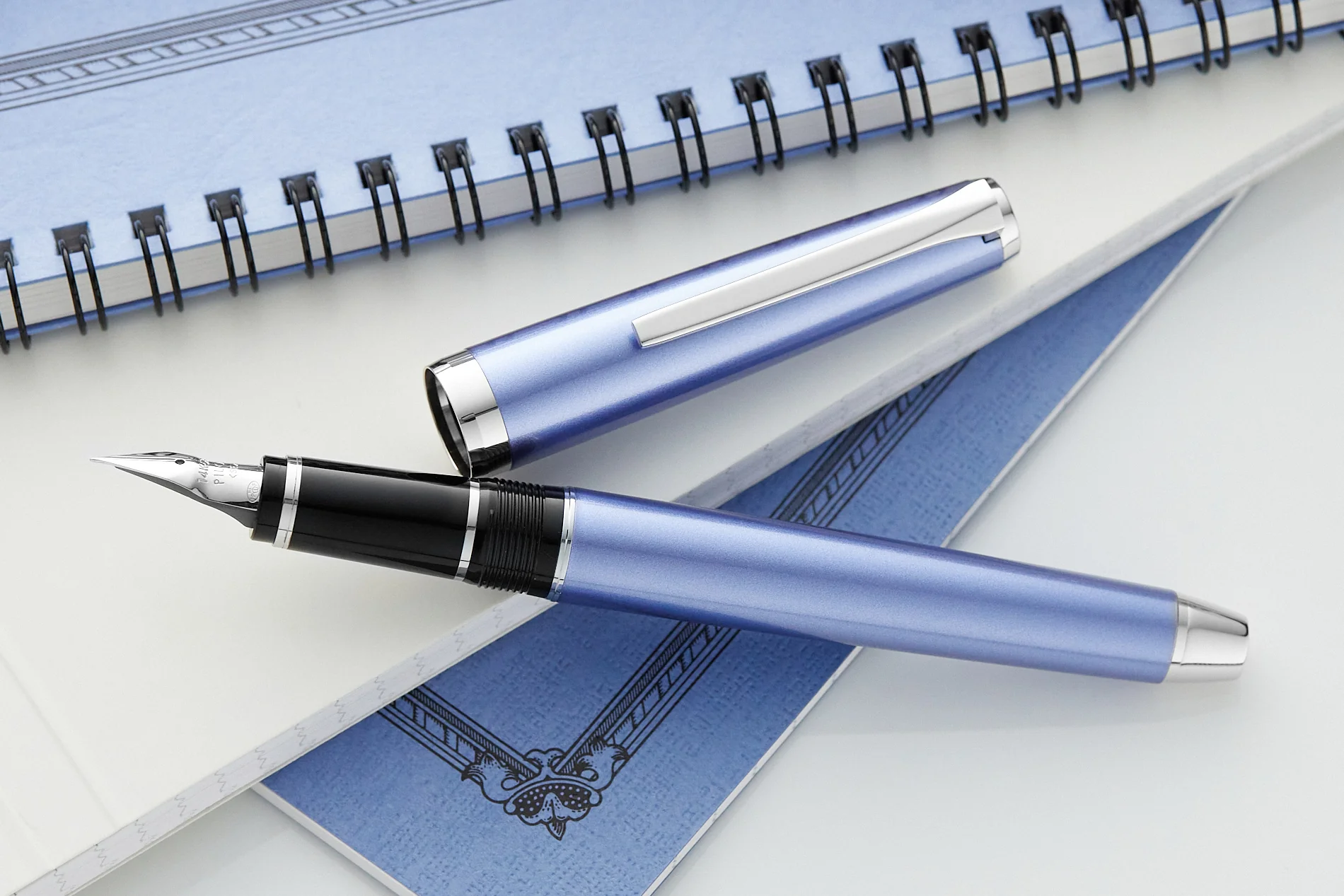 Pilot Metal Falcon Fountain Pen - Sapphire - Image 8