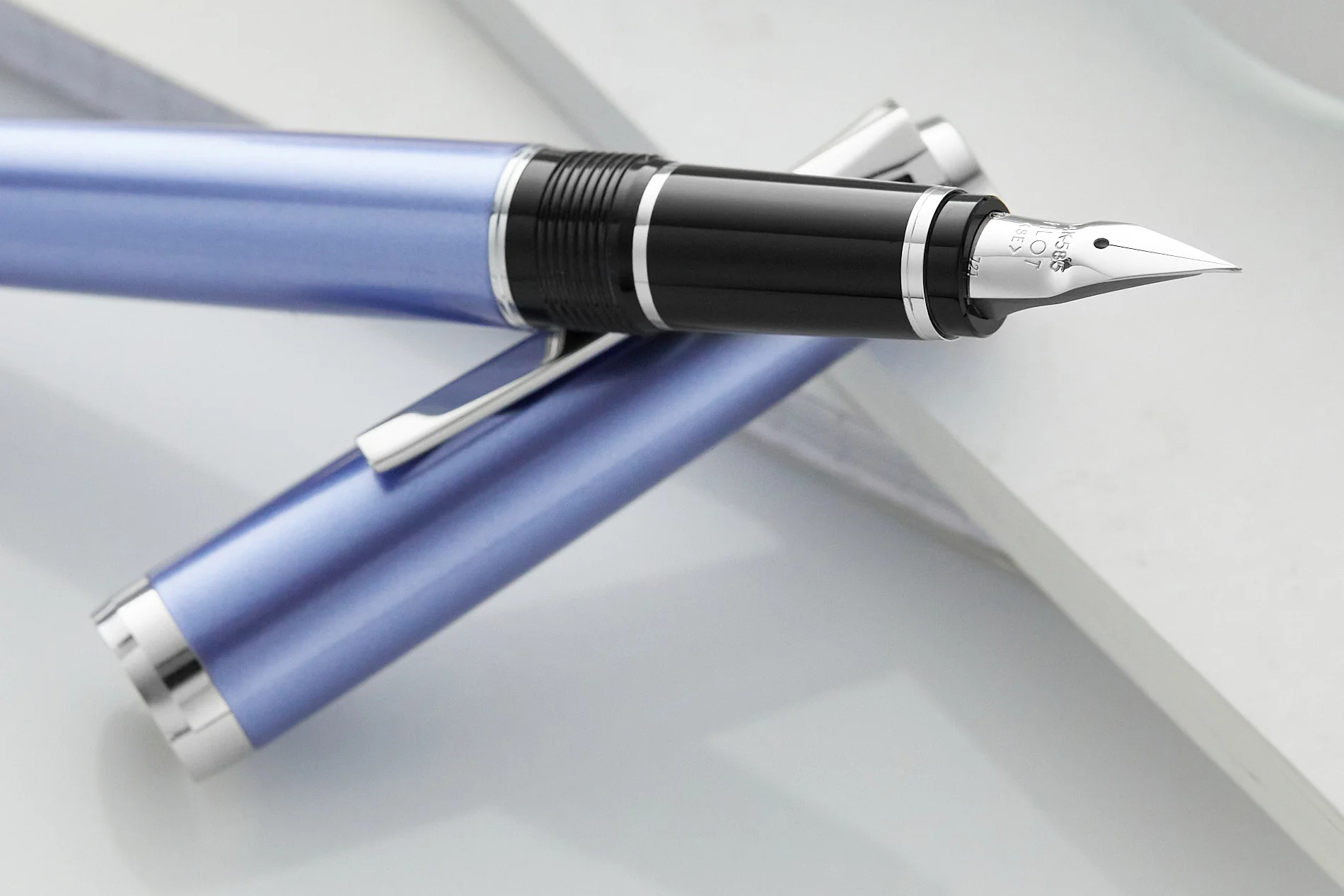 Pilot Metal Falcon Fountain Pen - Sapphire - Image 9