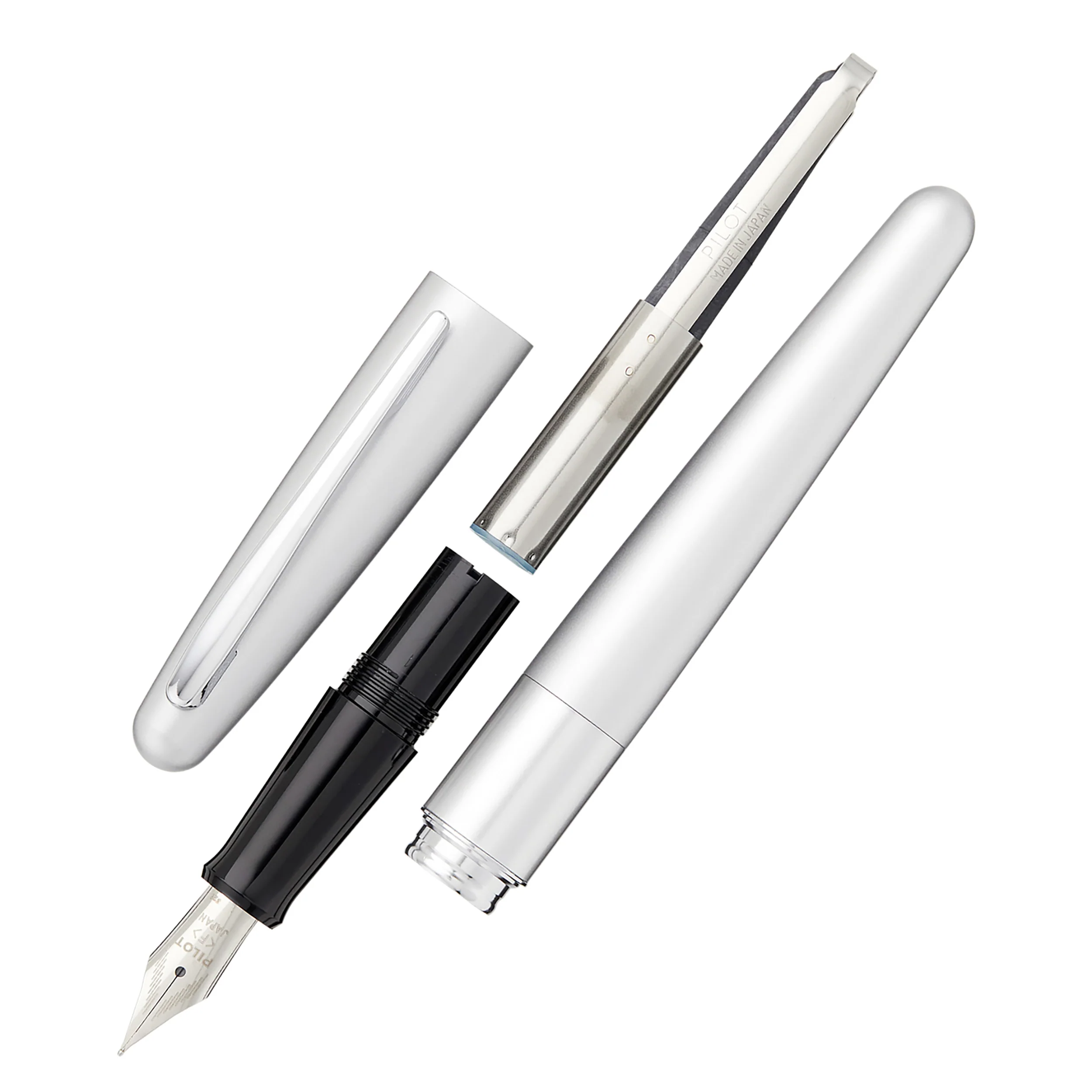 Pilot Metropolitan Fountain Pen - Silver Plain - Image 3