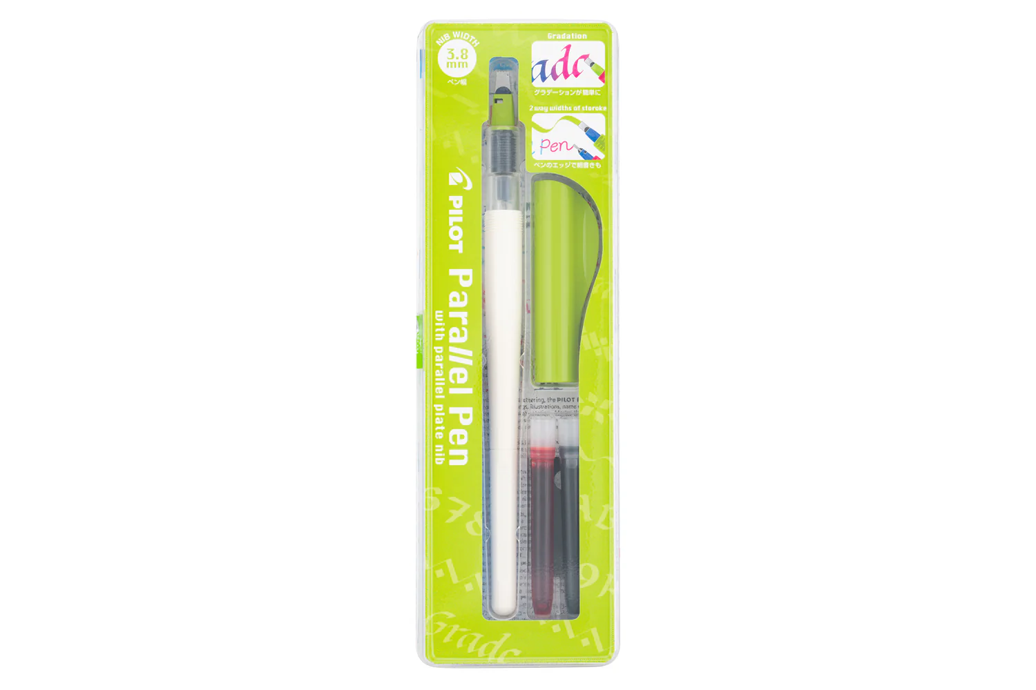 Pilot Parallel Fountain Pen - Green, 3.8mm - Image 6