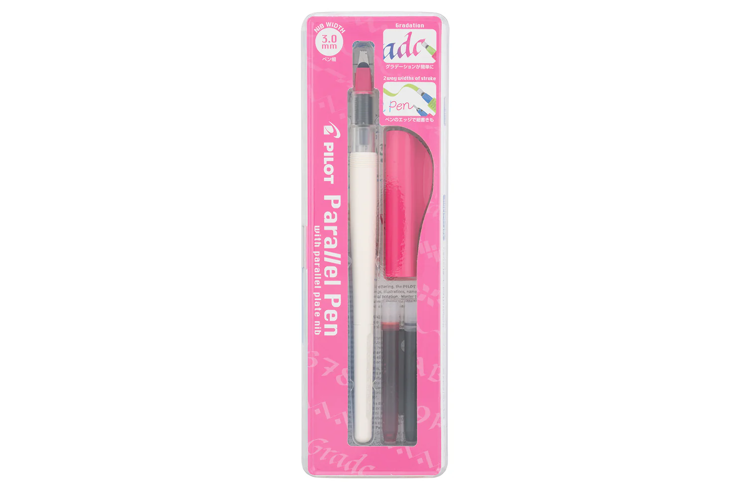 Pilot Parallel Fountain Pen - Pink, 3.0mm - Image 6