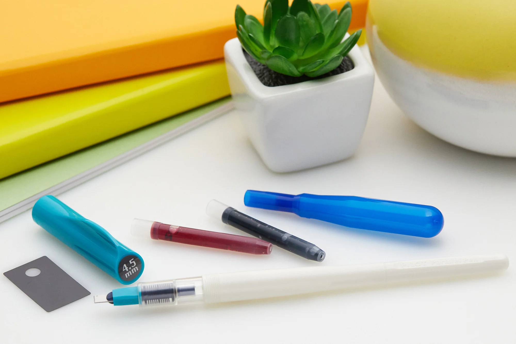 Pilot Parallel Fountain Pen - Teal, 4.5mm - Image 8