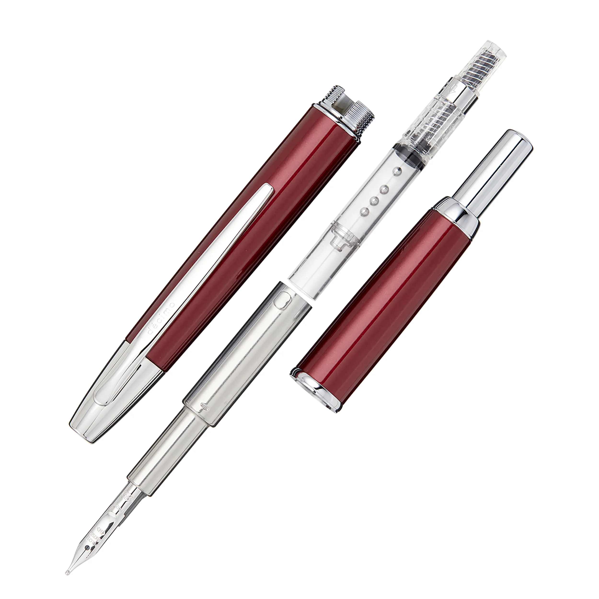 Pilot Vanishing Point Decimo Fountain Pen - Burgundy - Image 3