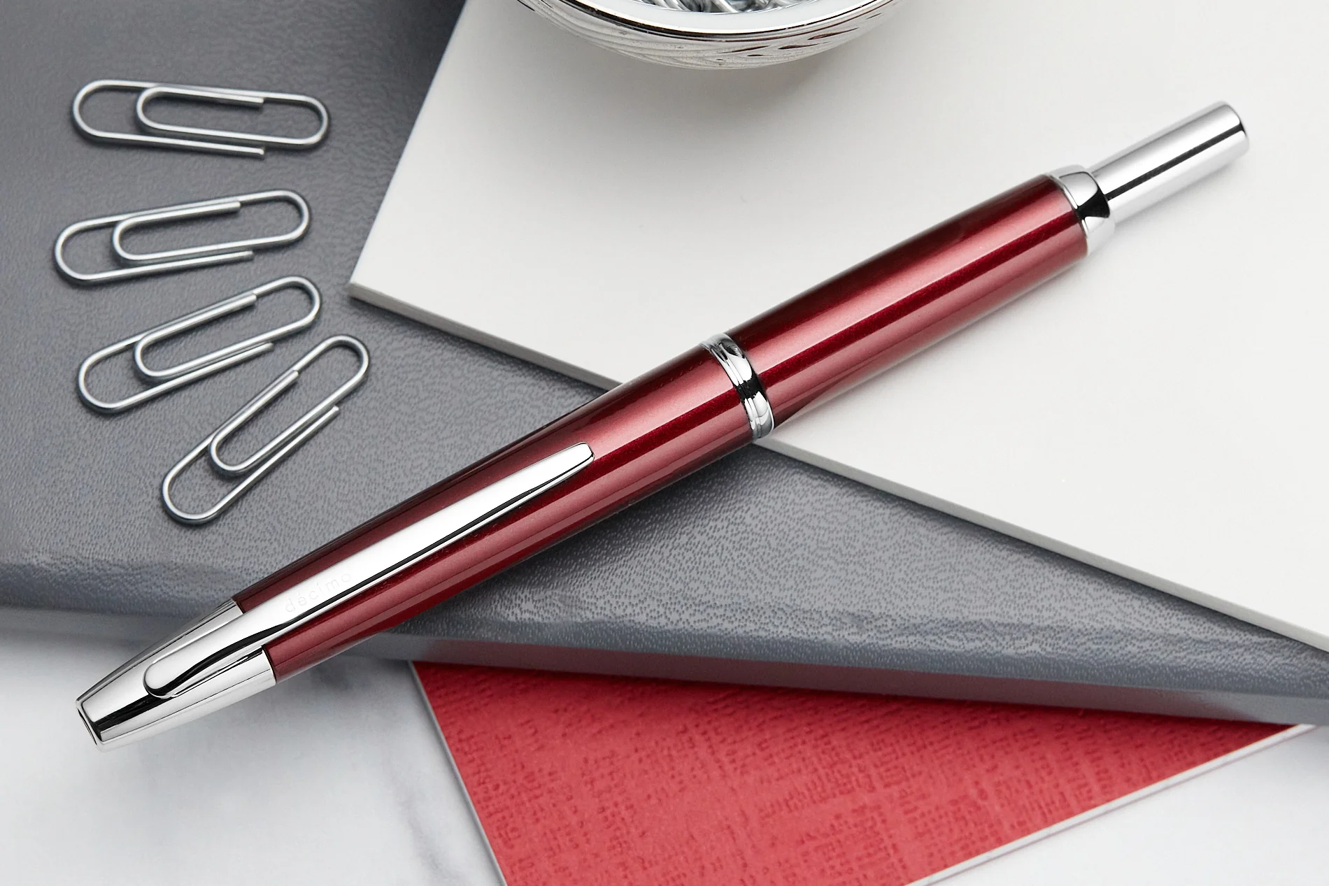 Pilot Vanishing Point Decimo Fountain Pen - Burgundy - Image 7