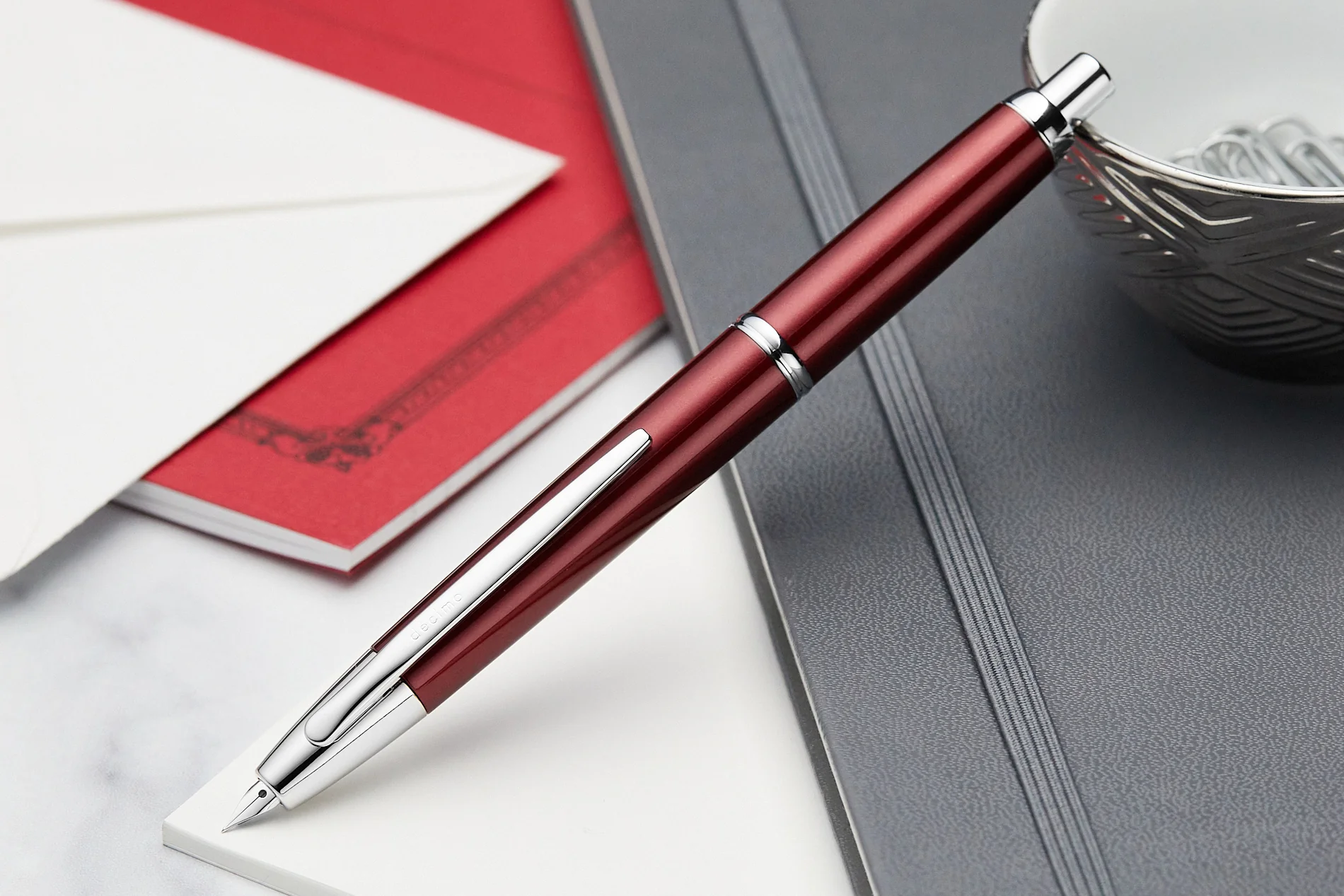 Pilot Vanishing Point Decimo Fountain Pen - Burgundy - Image 9